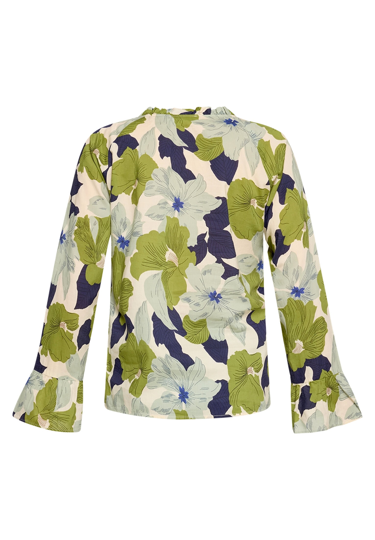 Cartoon Rüschenbluse »Damen mit Muster«