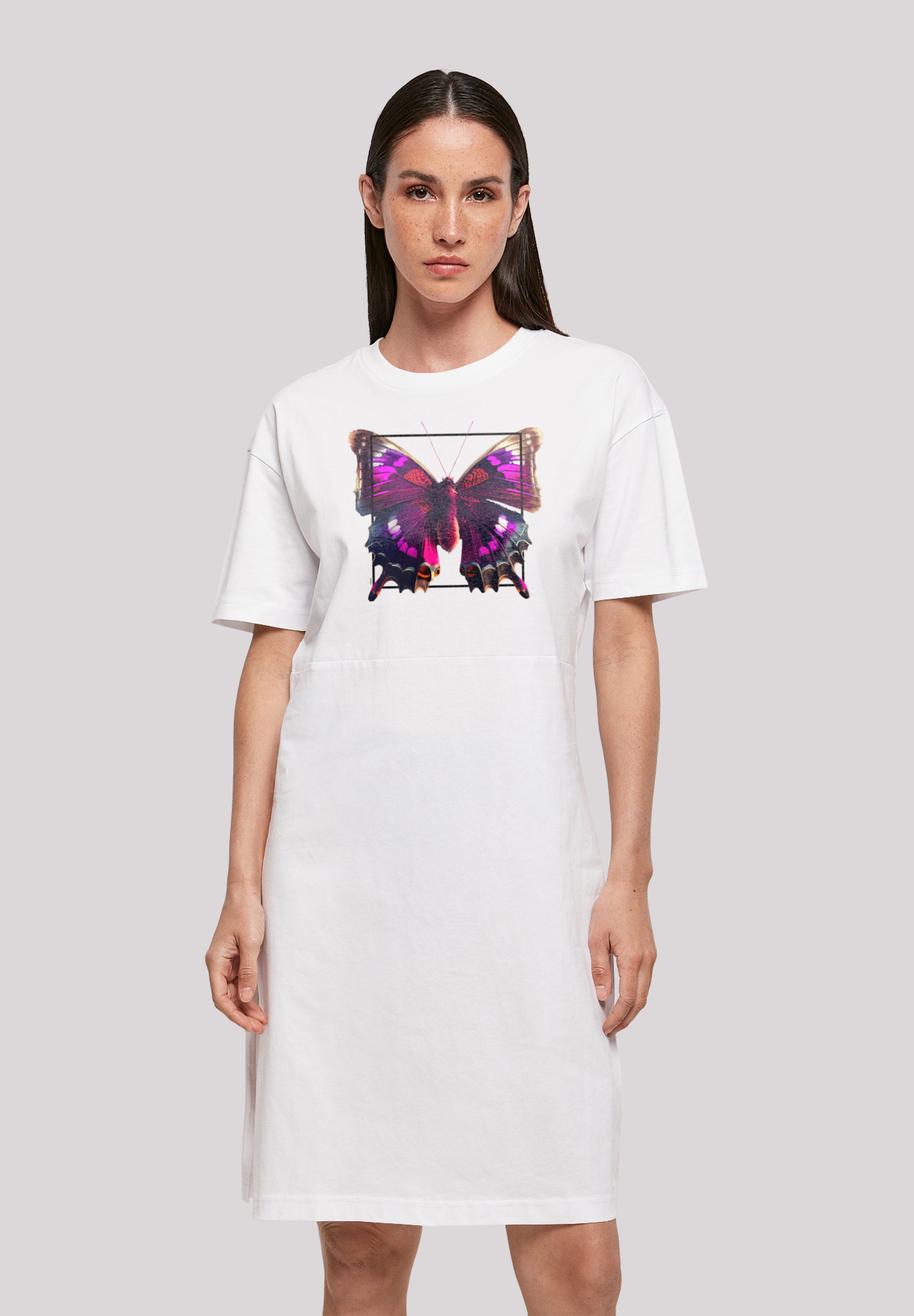 F4NT4STIC Shirtkleid "Pink" Ohne Taschen Print günstig online kaufen