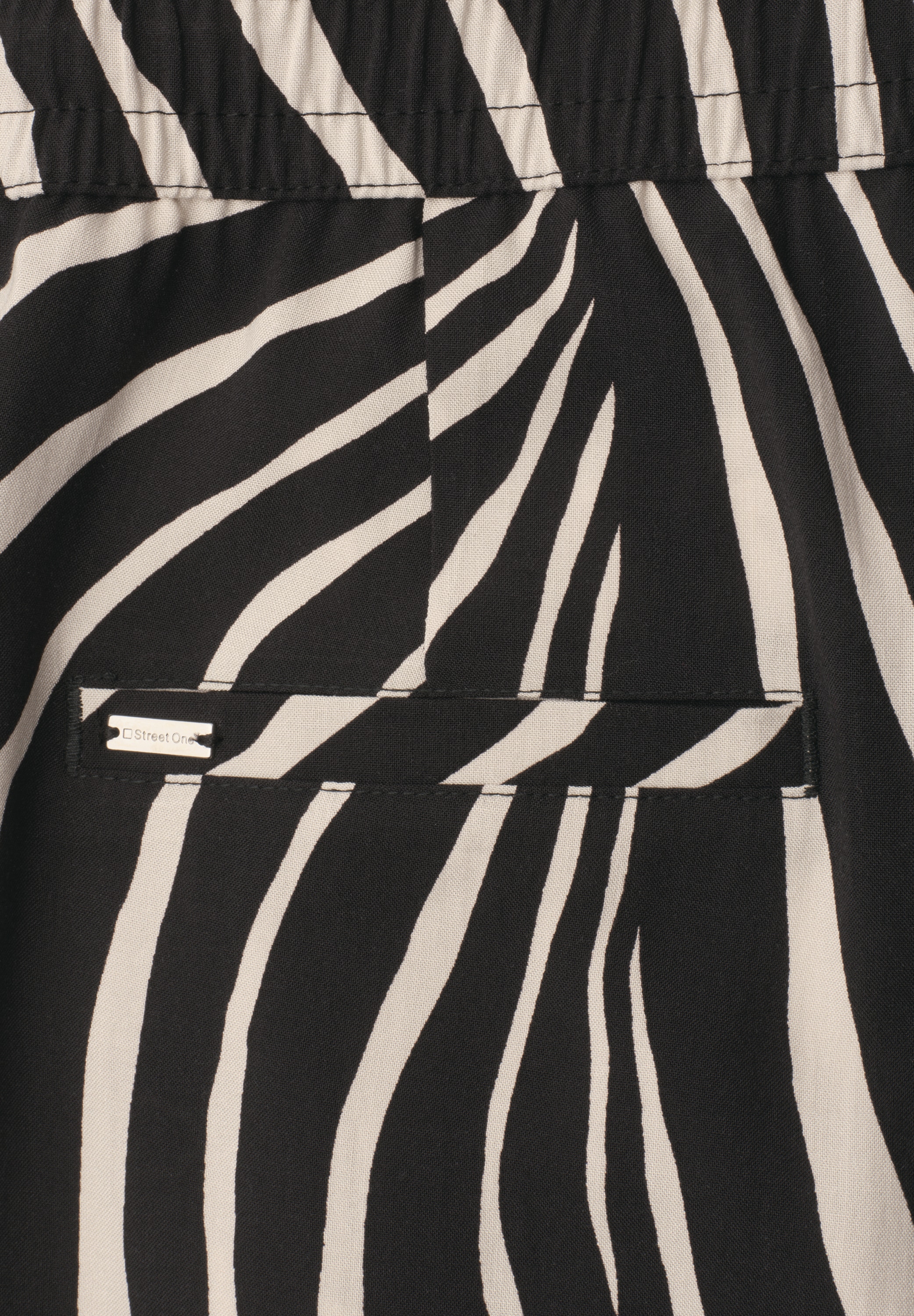 STREET ONE Stoffhose  mit allover Print