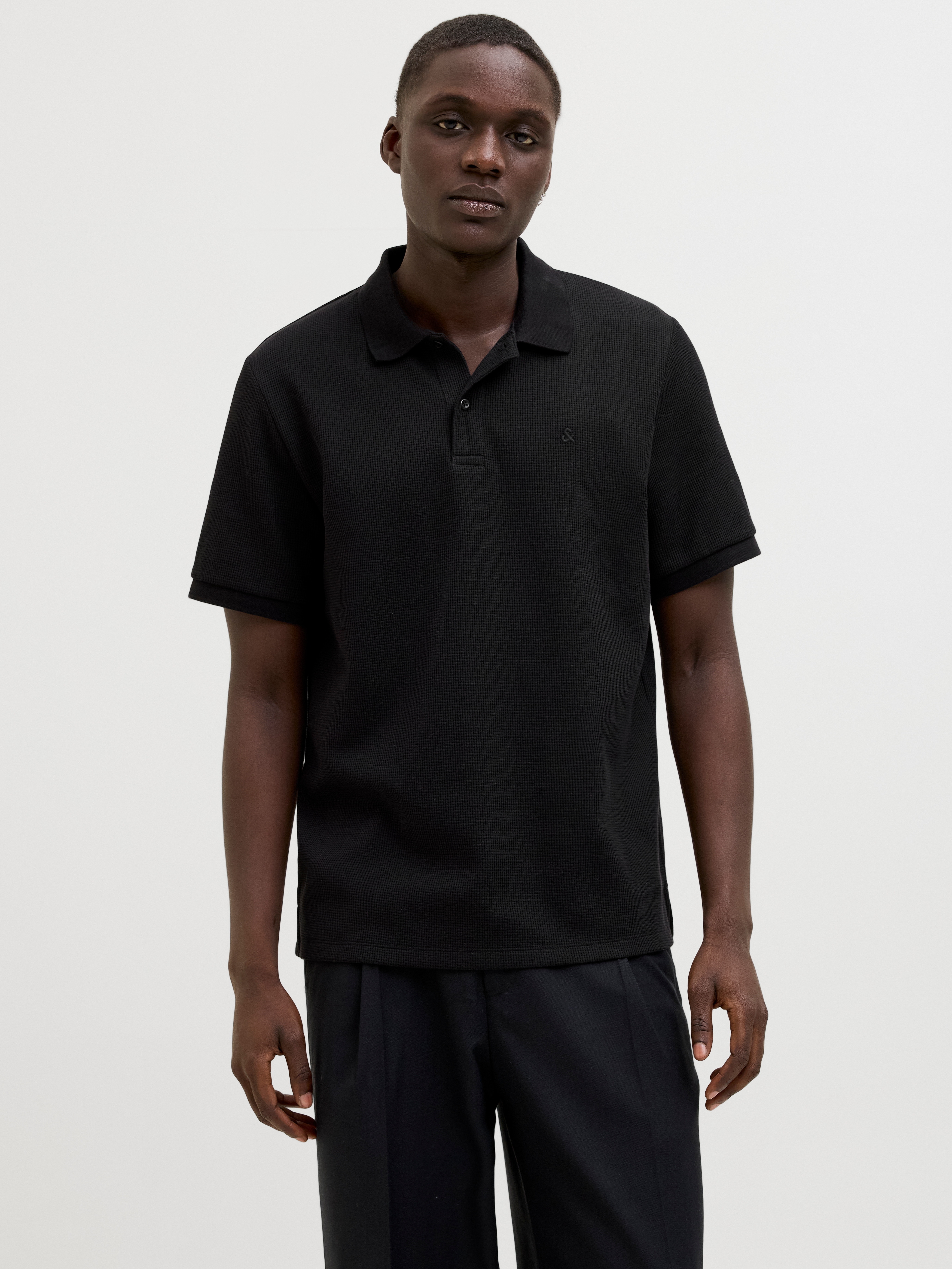 Jack & Jones "JJEAUSTIN POLO SS NOOS" Materialmix, regular fit
