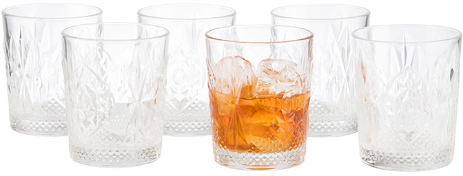 Tumbler-Glas »Buddy´s Bar«, (Set, 6 tlg.), 6er Set Trink-, Wasser-, Whiskeygläser,...
