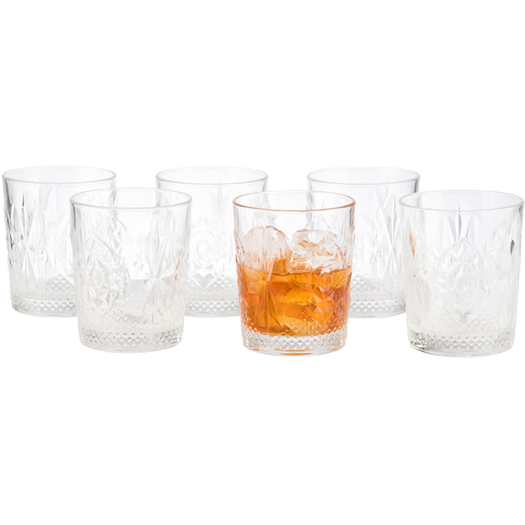 Buddy's Tumbler-Glas »Buddy´s Bar«, (Set, 6 tlg.), 6er Set Trink-, Wasser-, Whiskeygläser, Tumbler, Glas, 390 ml