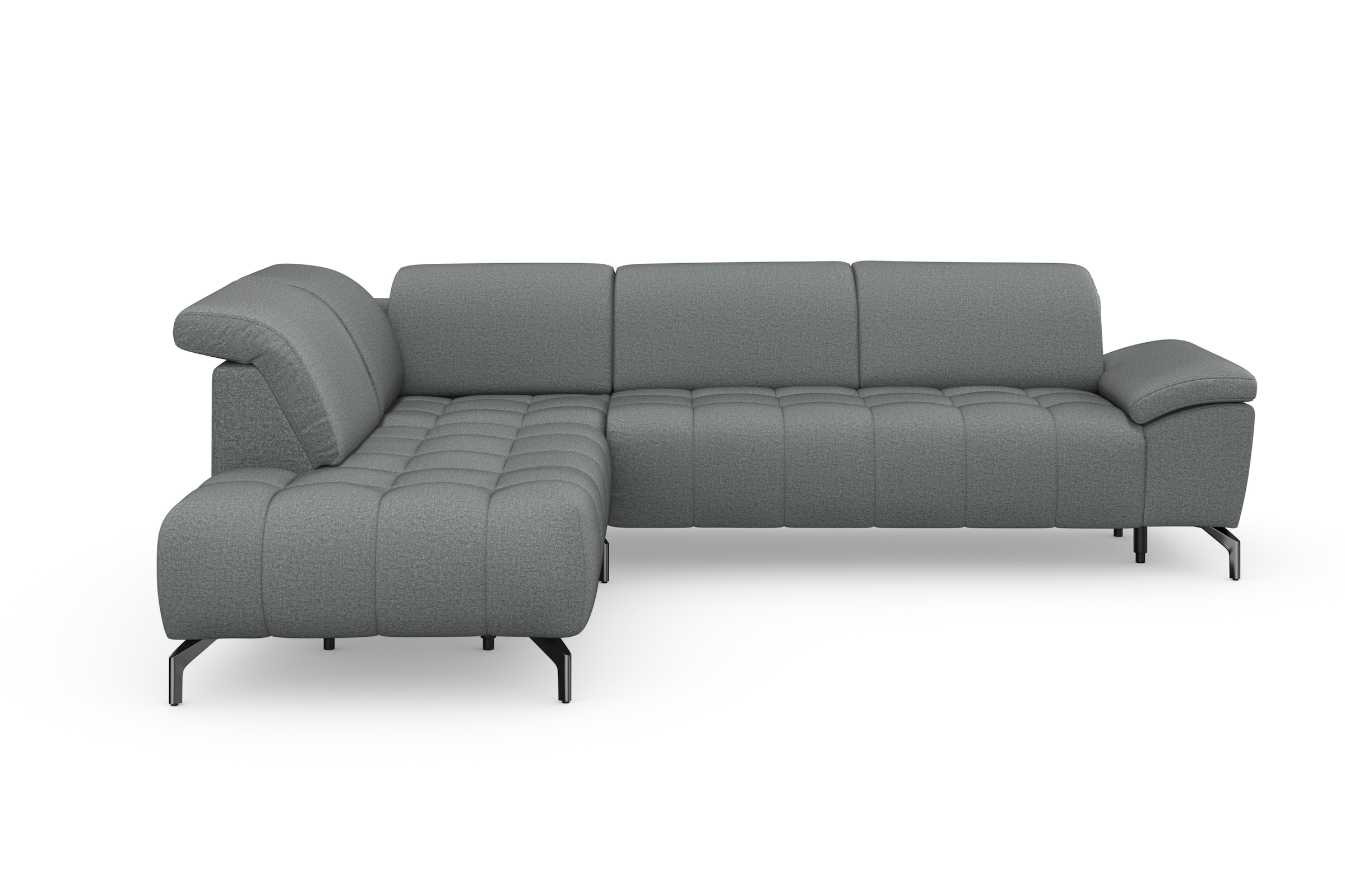 sit&more Ecksofa "Cool L-Form" wahlweise mit Kopfteilverstellung und Vorziehsitz motorisch
