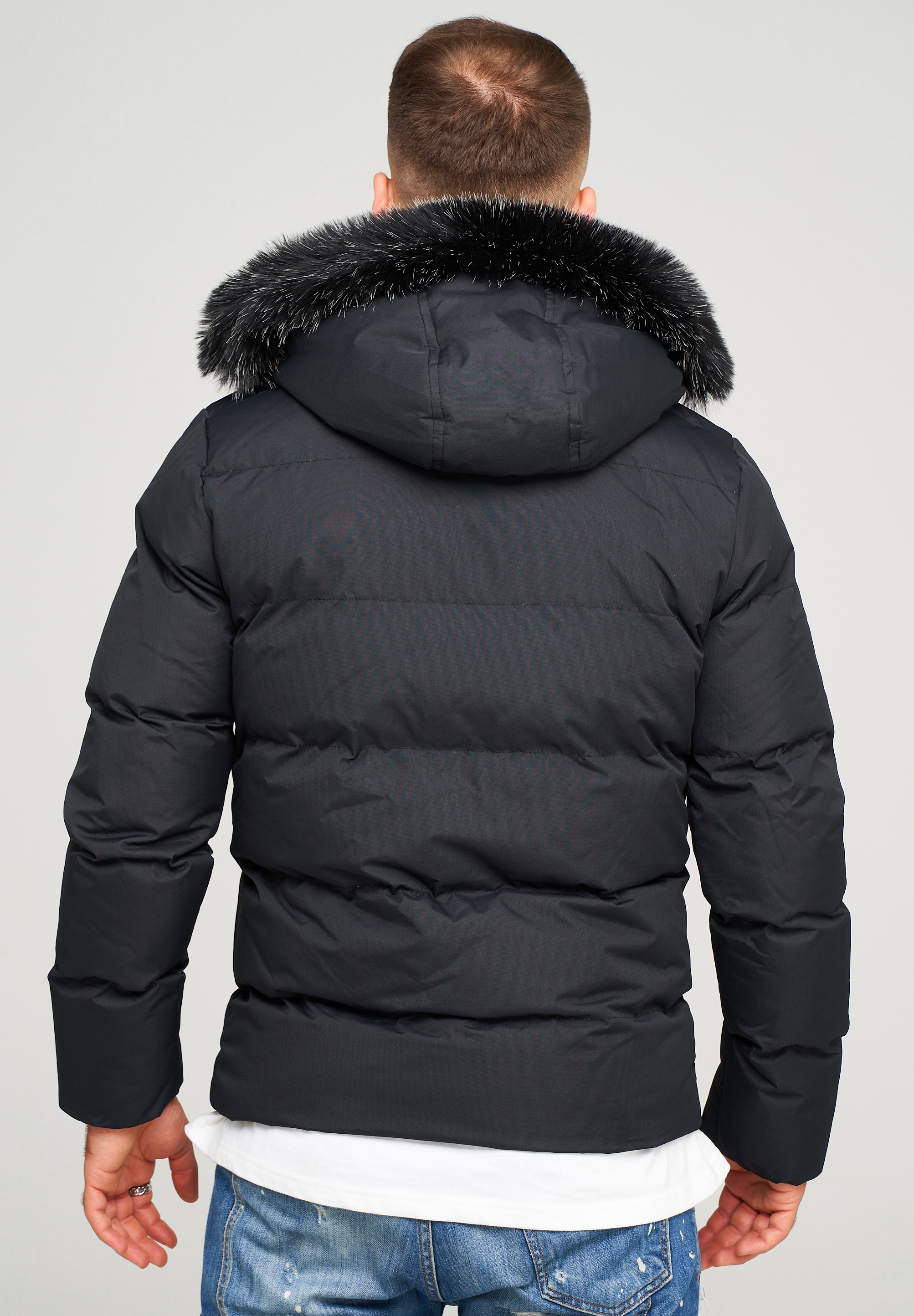 abtrennbarer ▷ kaufen Steppjacke behype | BAUR Kunstfellkapuze mit »BHHOUNSY«,