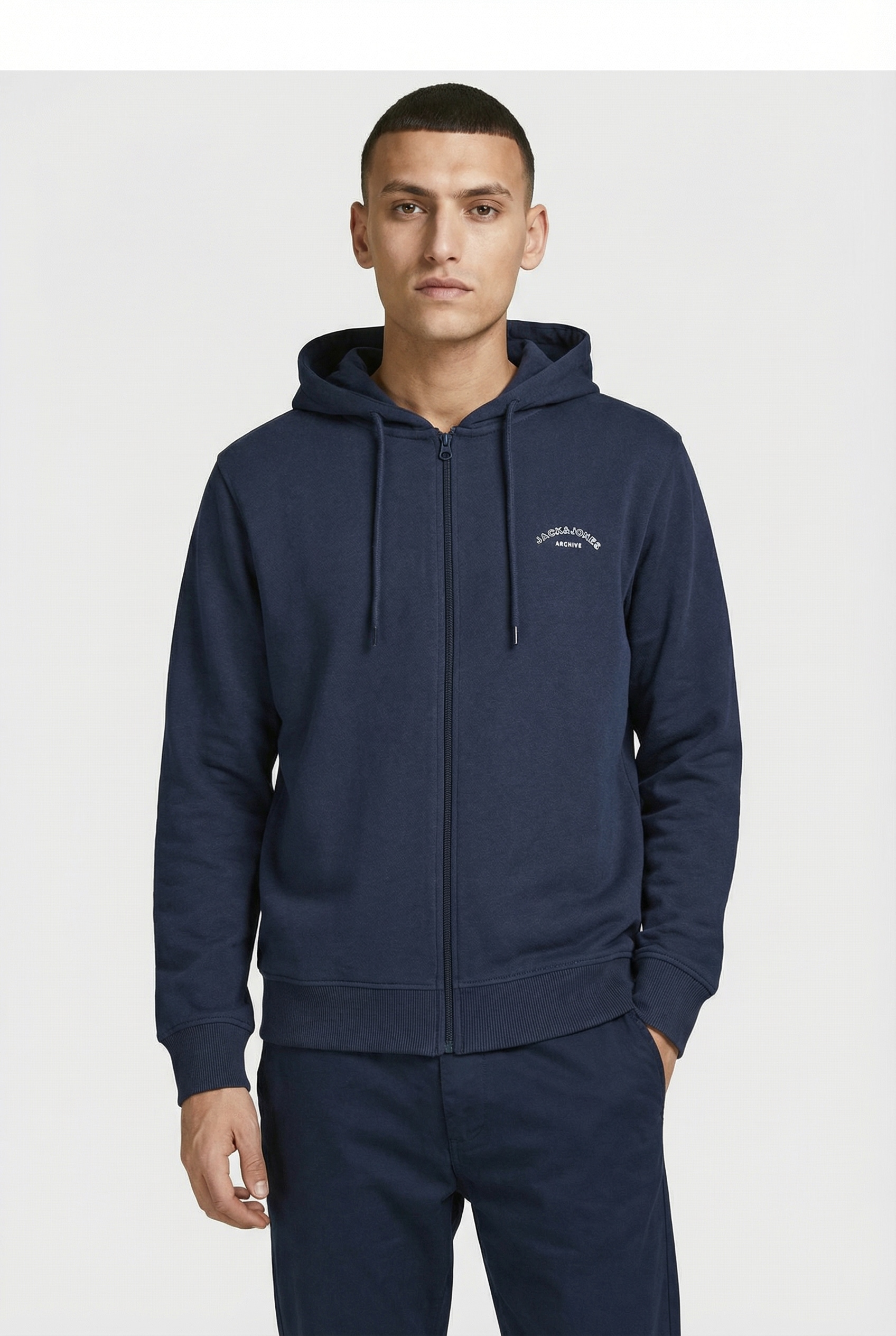 Jack & Jones "JJCOLLEGE LOGO SWEAT ZIP HOOD"
