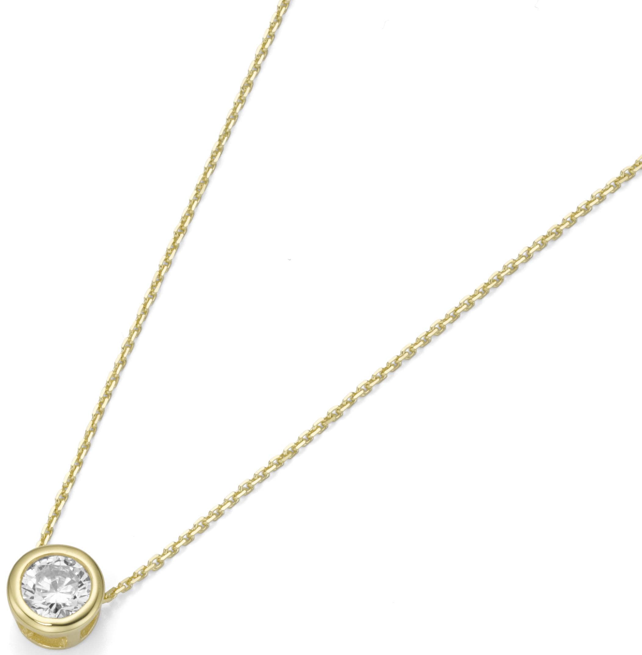 Firetti Kette mit Anhänger »Schmuck Geschenk Gold 375 Halsschmuck Halskette  Goldkette Ankerkette«, zu Kleid, Shirt, Jeans, Sneaker! Anlass Geburtstag  Weihnachten für bestellen | BAUR