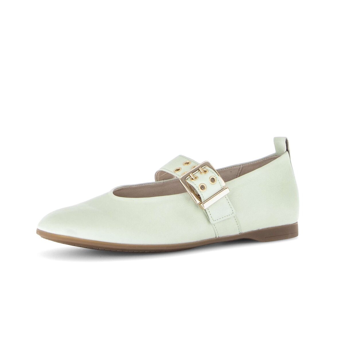 Ballerina GABOR "Eleganter Ballerina", Damen, Gr. 38, grün, Schuhe Ballerina