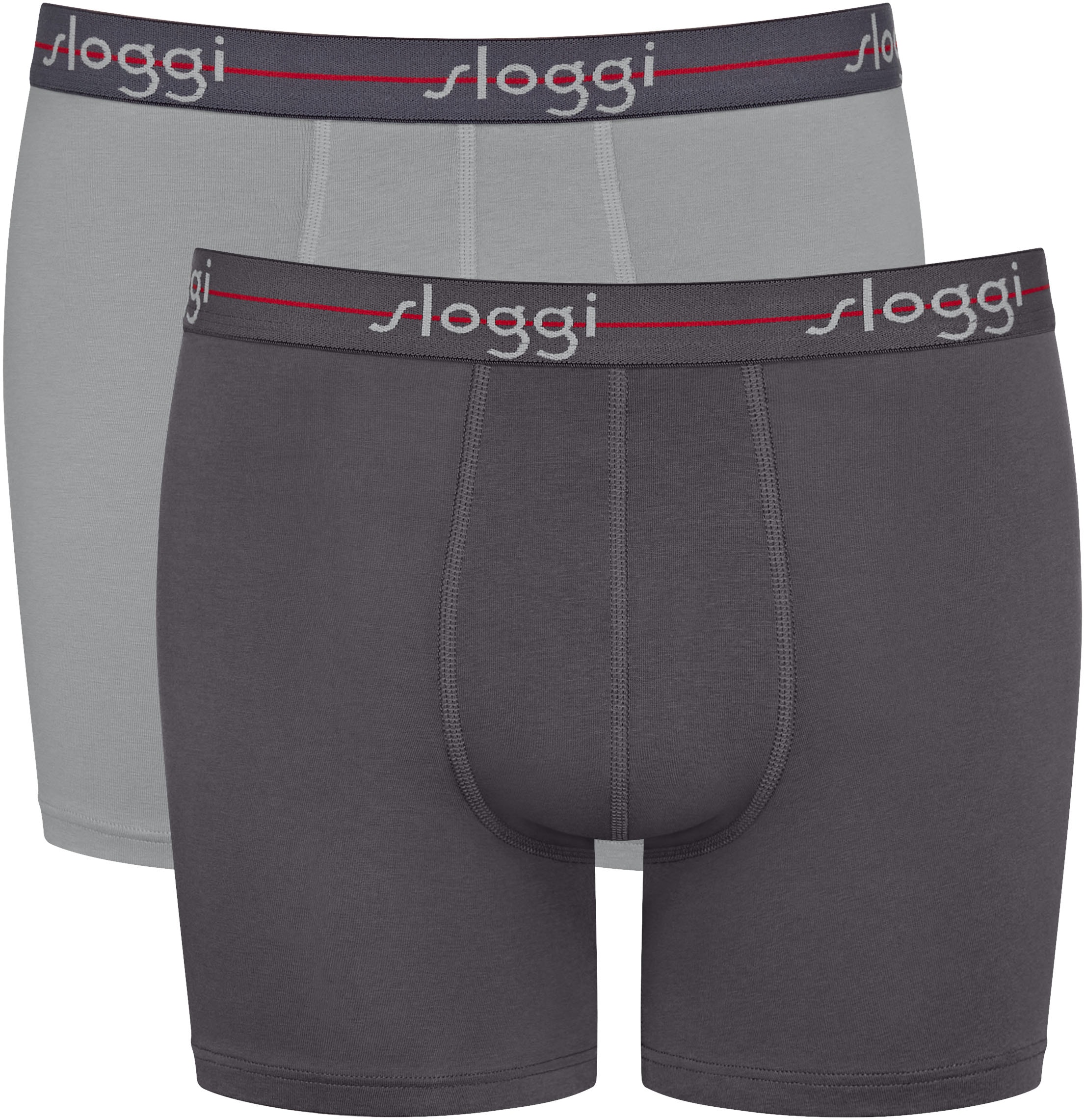 sloggi Boxershorts "Men Start", (2er Pack), elastischer Bund mit Logo, ohne günstig online kaufen