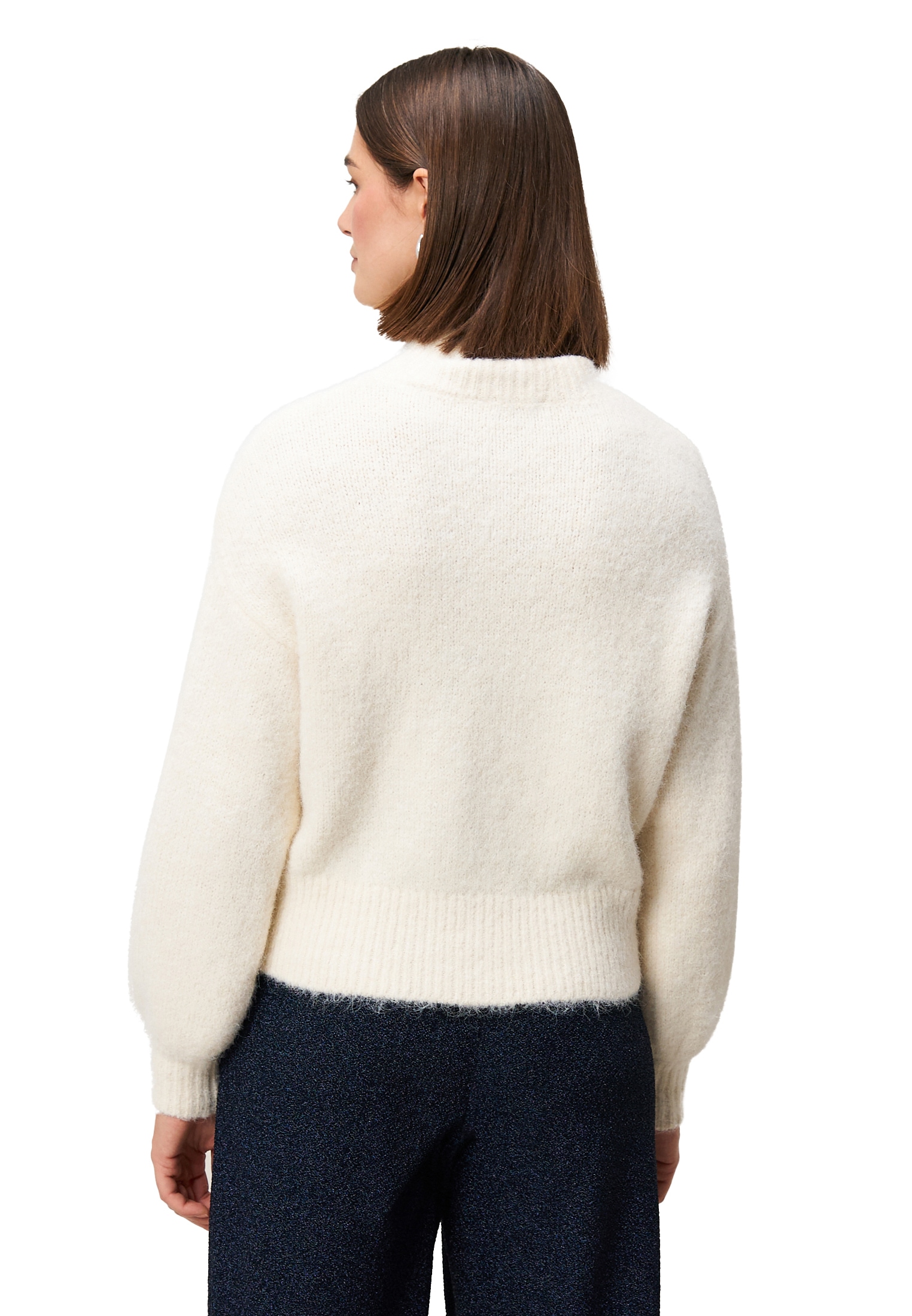 Zero Strickpullover »Damen mit Ballonärmeln« 1 Stk. Plain/ohne Details