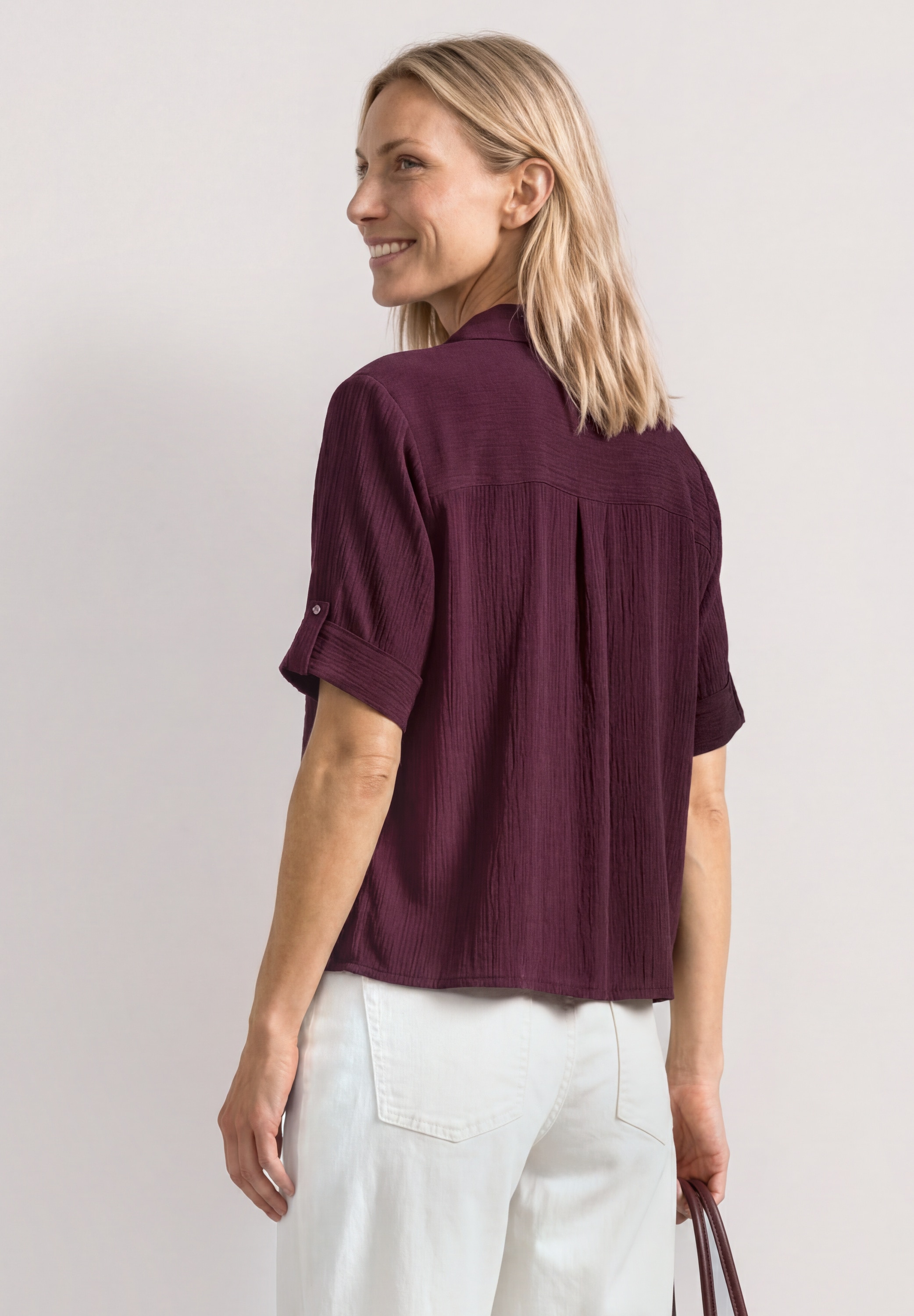 STREET ONE Hemdbluse Kann auch offen gestylt werden
