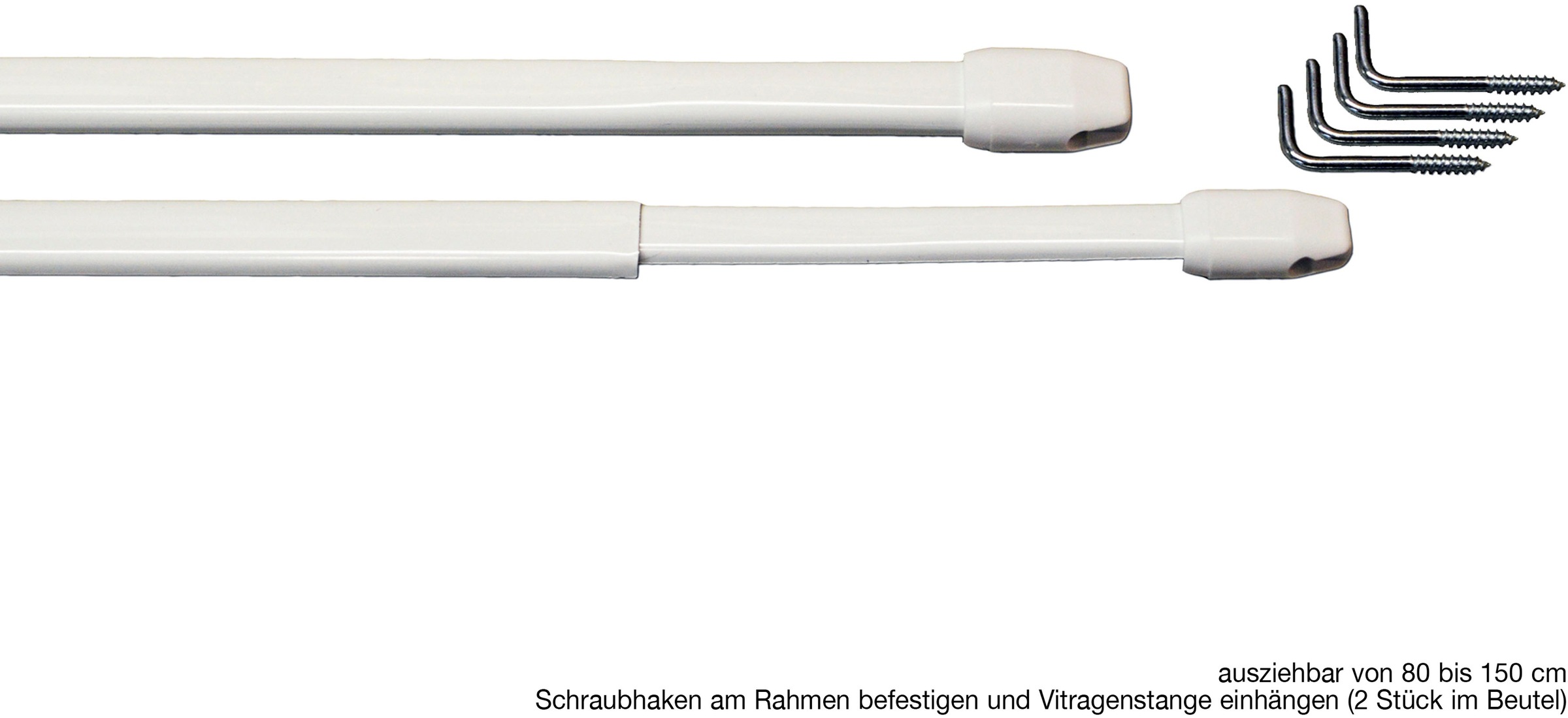 GARESA Vitragenstange "Vitragenstange "11 mm"" Ø 11 ausziehbarFixmass günstig online kaufen