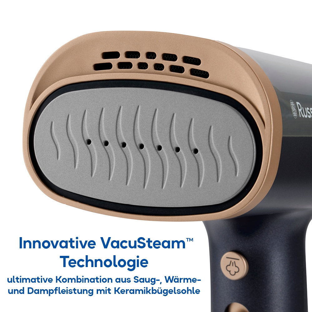 RUSSELL HOBBS Dampfbürste »28550-56 VacuSteam« 1400 W Dampfbürste, mit Keramik-Bügelsohle, 2-in-1 Design, 1.700 Watt