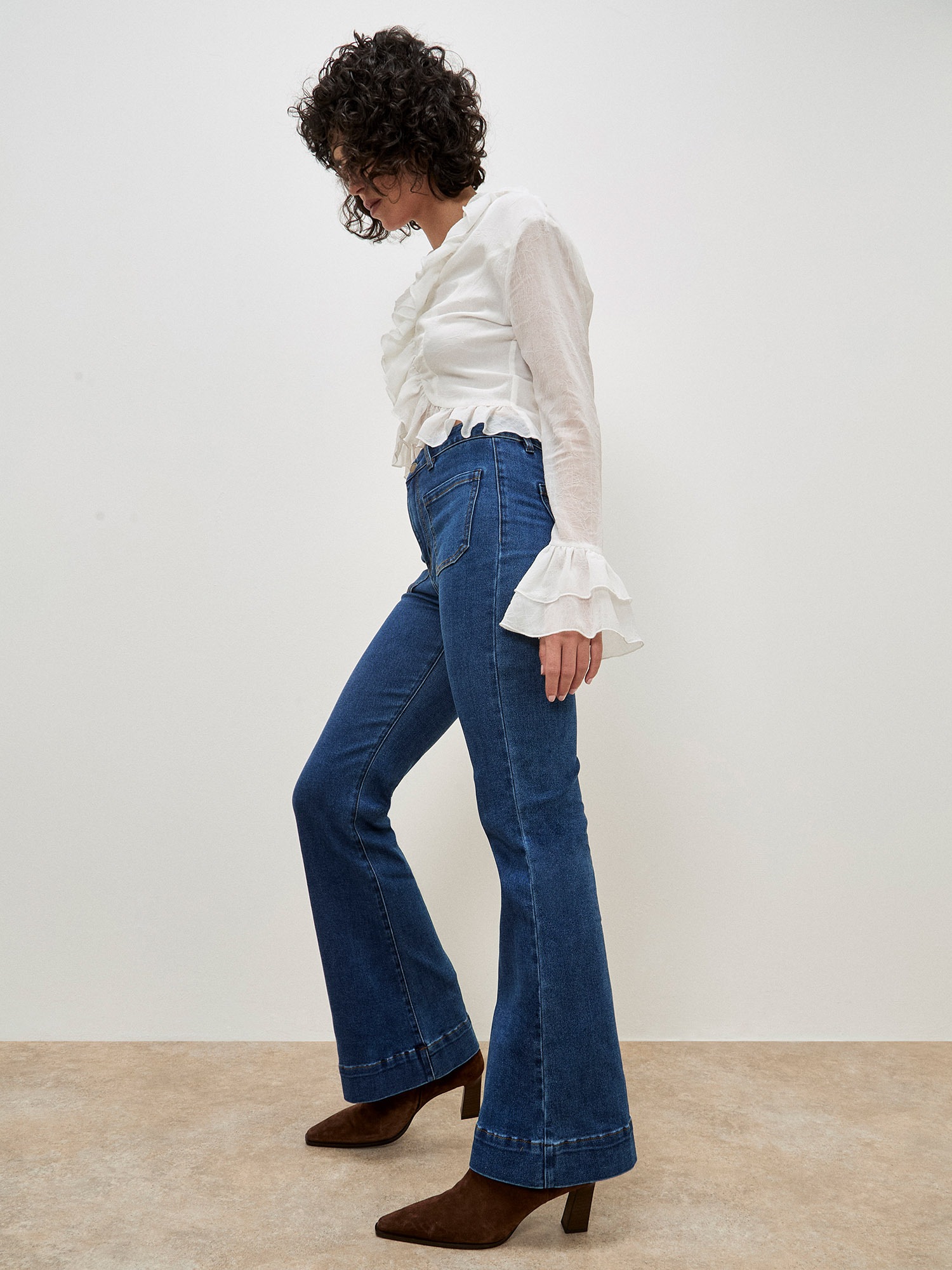 Apricot Weite Jeans »Luci Flare Jeans« mit Patch-Taschen vorne