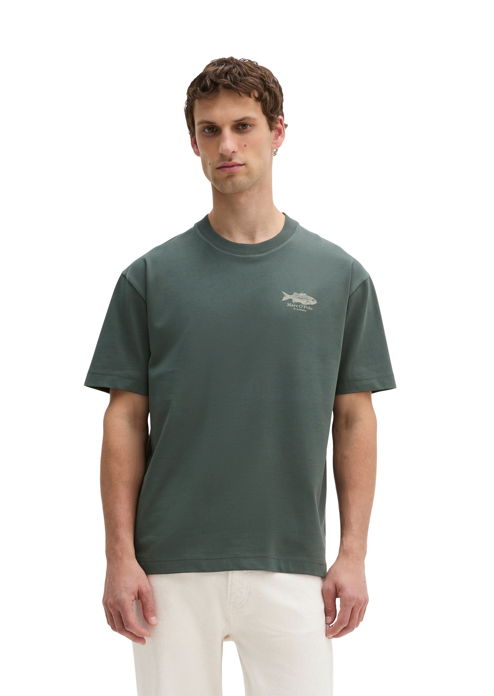 Marc OPolo T-Shirt "mit maritimem Rückenprint"