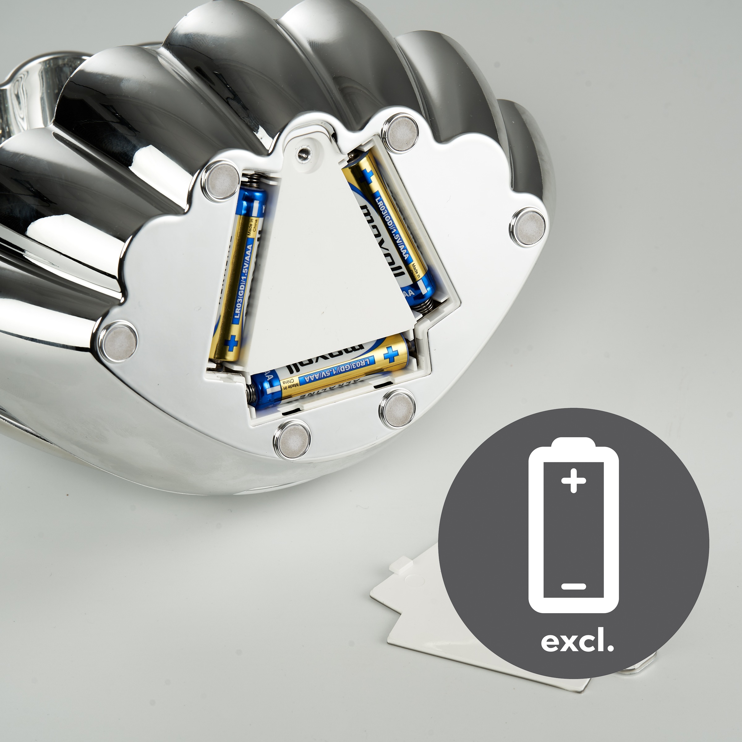 REALITY Leuchten LED Tischleuchte »SHELLY, Deko Tischlampe in Muschelform mit RGB Farbwechsel, 0,8W 15Lm« LED-Board 1 Stk. RGB Muschel Tischlampe mit Glitzerkugel und Farbwechsel inkl USB-Ladekabel