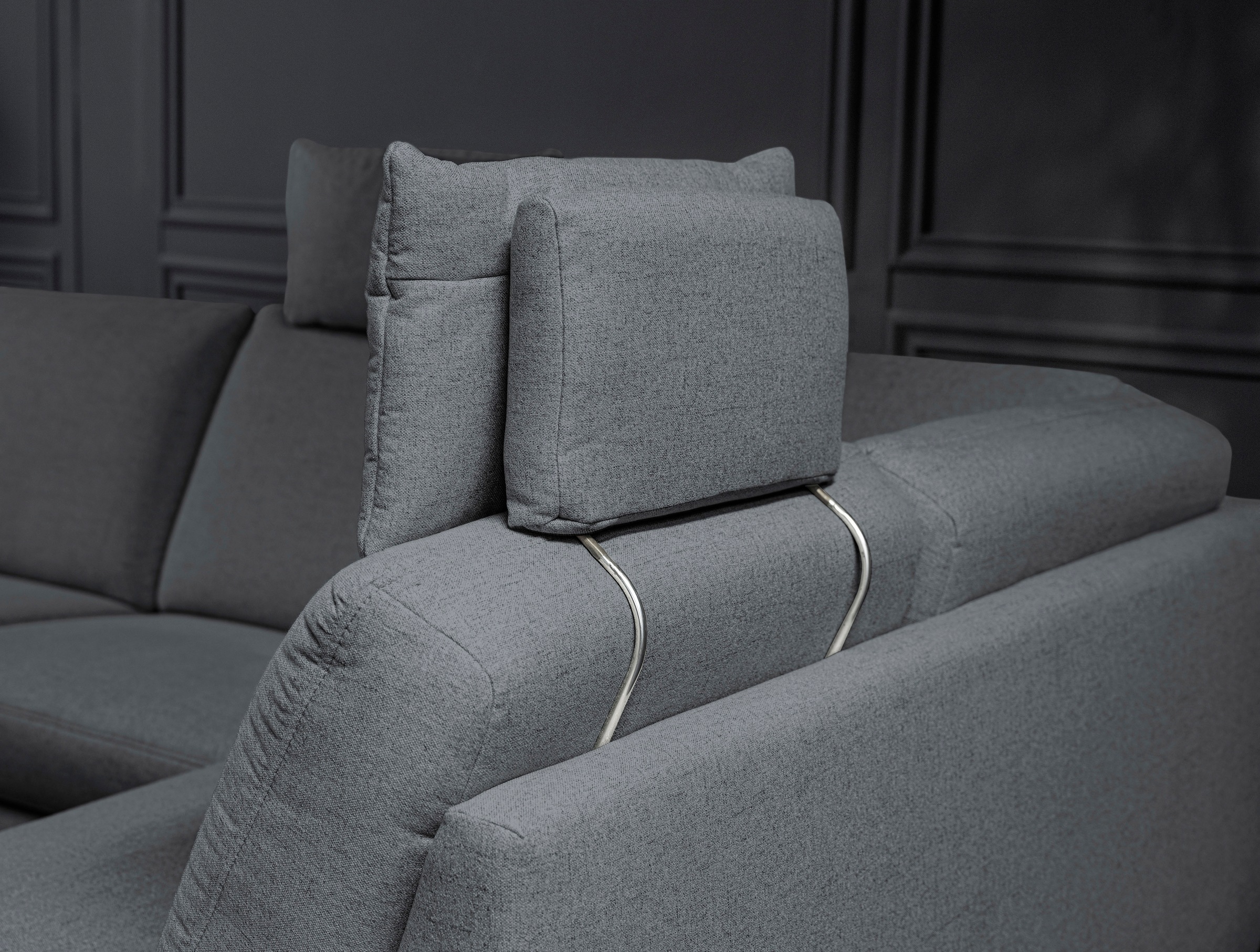 alina Ecksofa, inkl. Kopfstützen, wahlweise mit Relaxfunktion, Breite: 243 cm