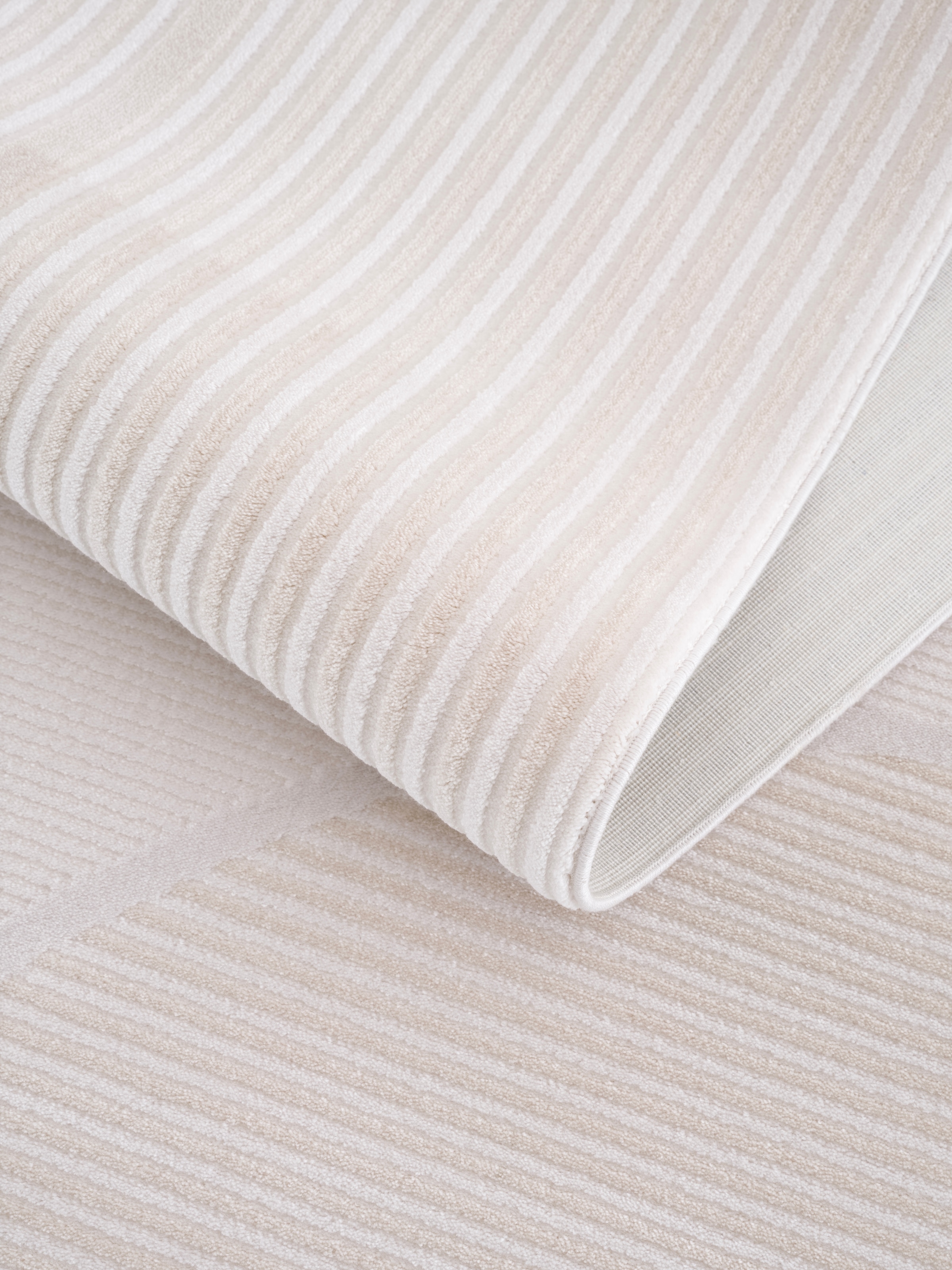 Calvin Klein home Teppich »Glow, mit Fransen, Designerteppich« rechteckig 8 mm Höhe Hoch-Tief, 3D Optik, skandinavischer Stil, Wohnzimmer, Schlafzimmer