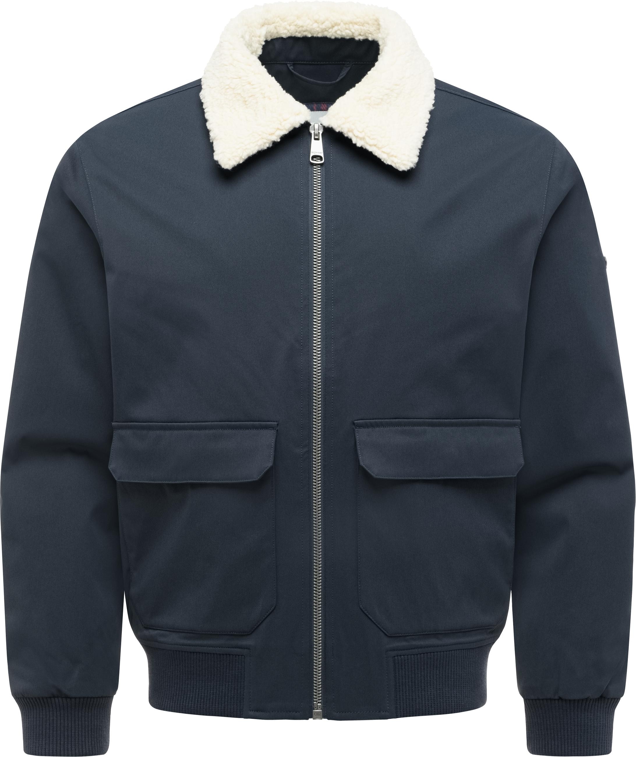 Ragwear Outdoorjacke "Newys Y" ohne Kapuze Wasserdichte Jacke mit warmem Kragen