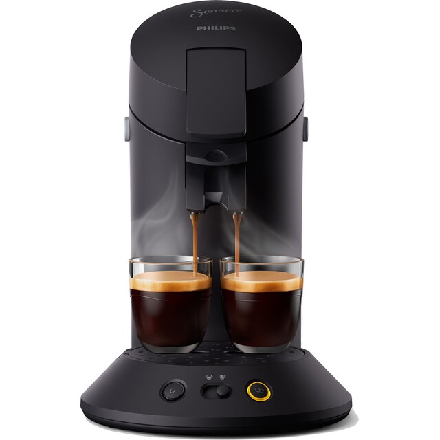 Philips Senseo Kaffeepadmaschine »Original Plus CSA 210/60«, aus 28% recyceltem  Plastik und mit 2 Kaffeespezialitäten, mattschwarz | BAUR