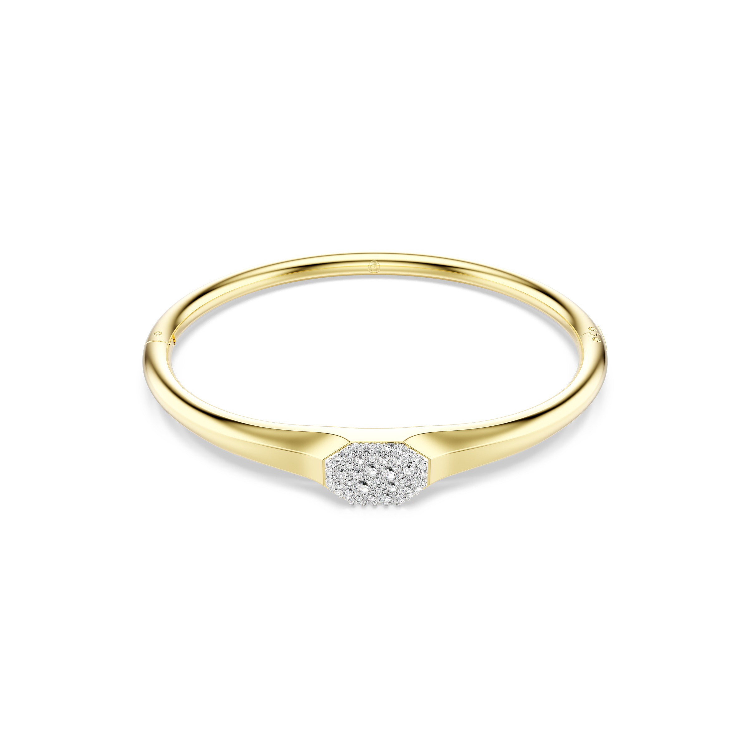 Armreif SWAROVSKI "Schmuck Geschenk Dextera Armreif" Gr. S, gold (gelbgoldfarben, kristallweiß, kristallweiß), Armbänder, Damen, S, Metall, Armreif, mit Swarovski Kristall 2