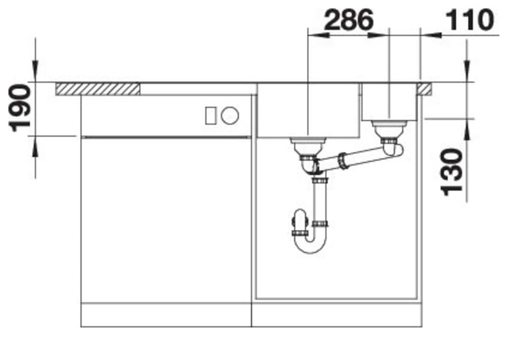 Blanco Granitspüle »AXIA III 6 S«, inklusive Esche-Compound-Brückenschneidebrett und Multifunktionsschale