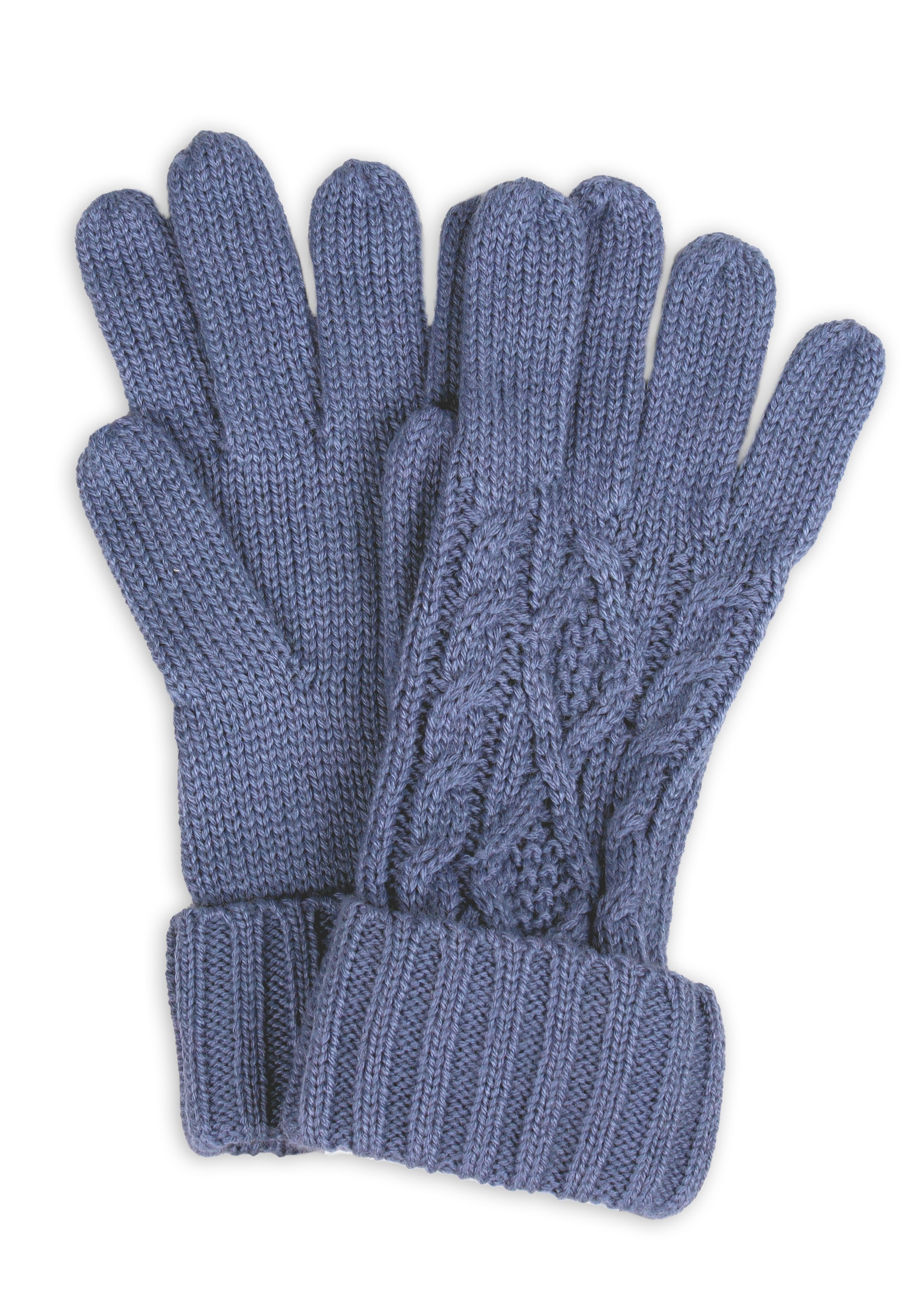Capelli New York Strickhandschuhe 1 Paar, elegantes Zopfstrickmuster, Umsch günstig online kaufen