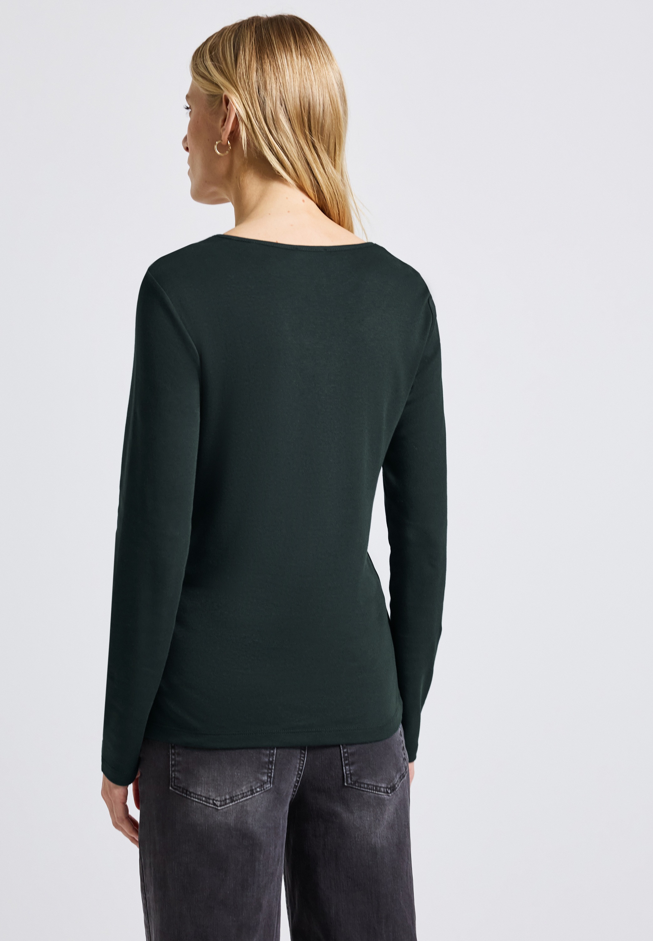 STREET ONE Langarmshirt, im soften Baumwoll-Mix günstig online kaufen