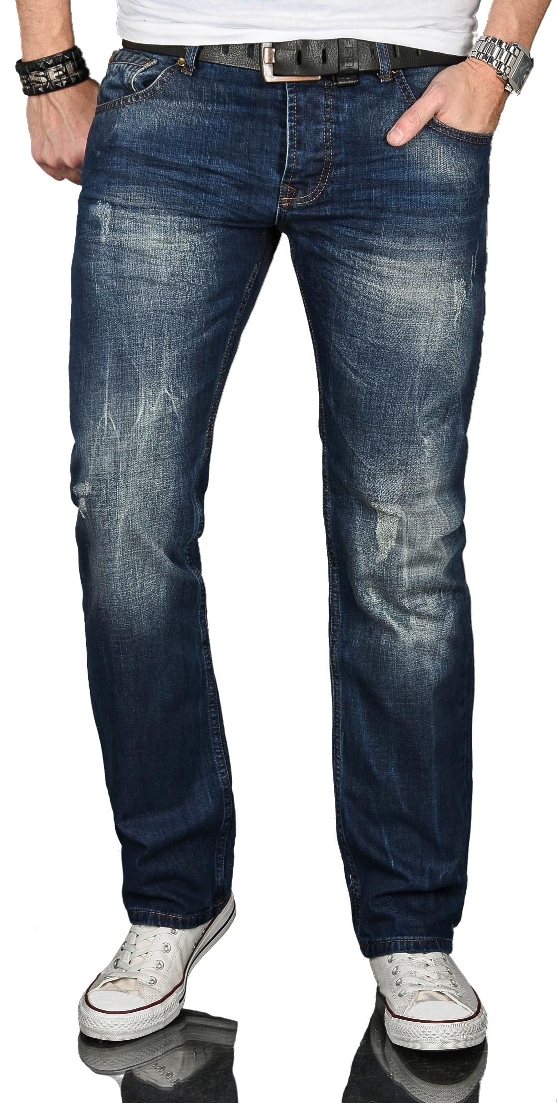 Alessandro Salvarini Regular-fit-Jeans "ASJulio", mit geradem Bein