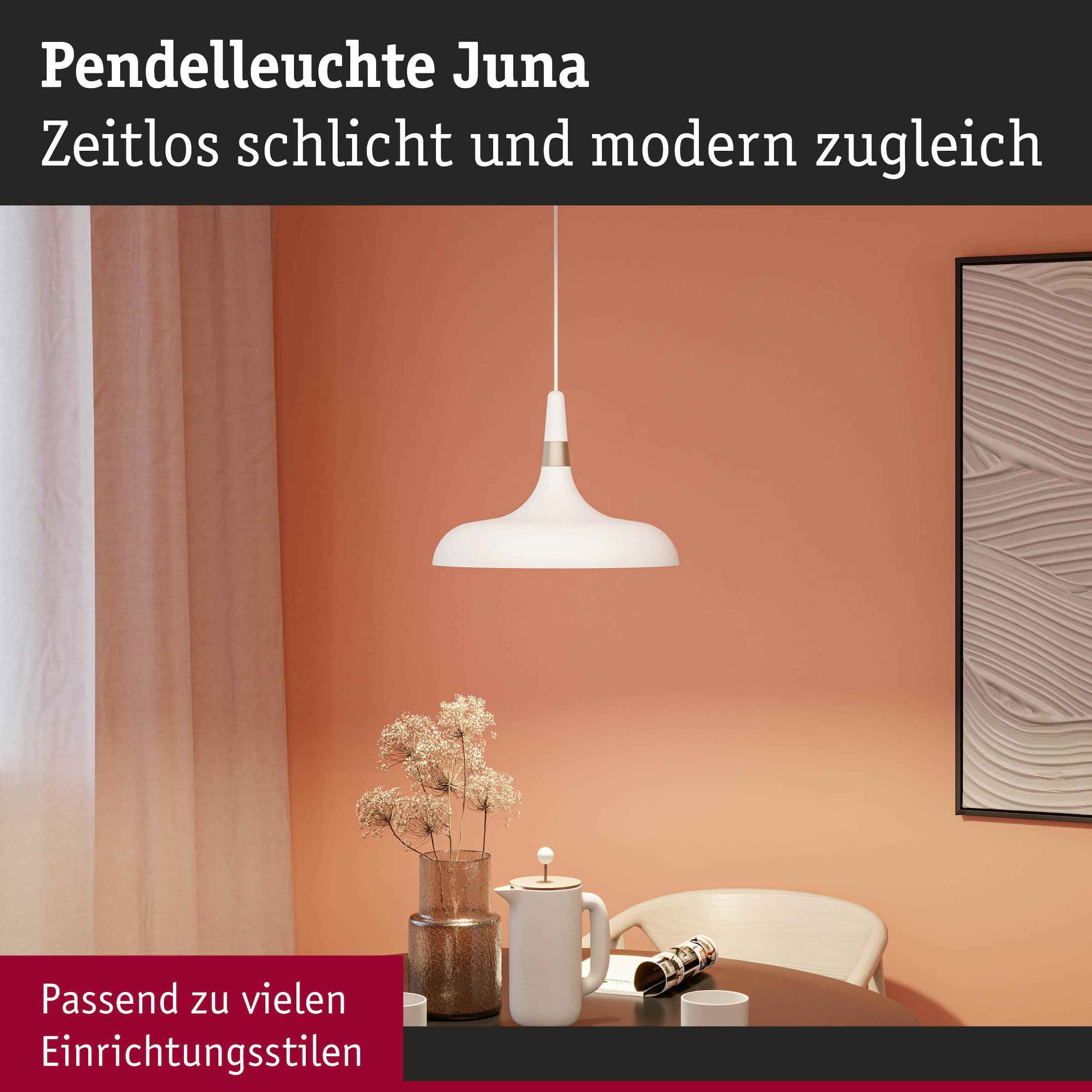 Paulmann Pendelleuchte »Juna« E27 1 Stk. E27, dimmbar
