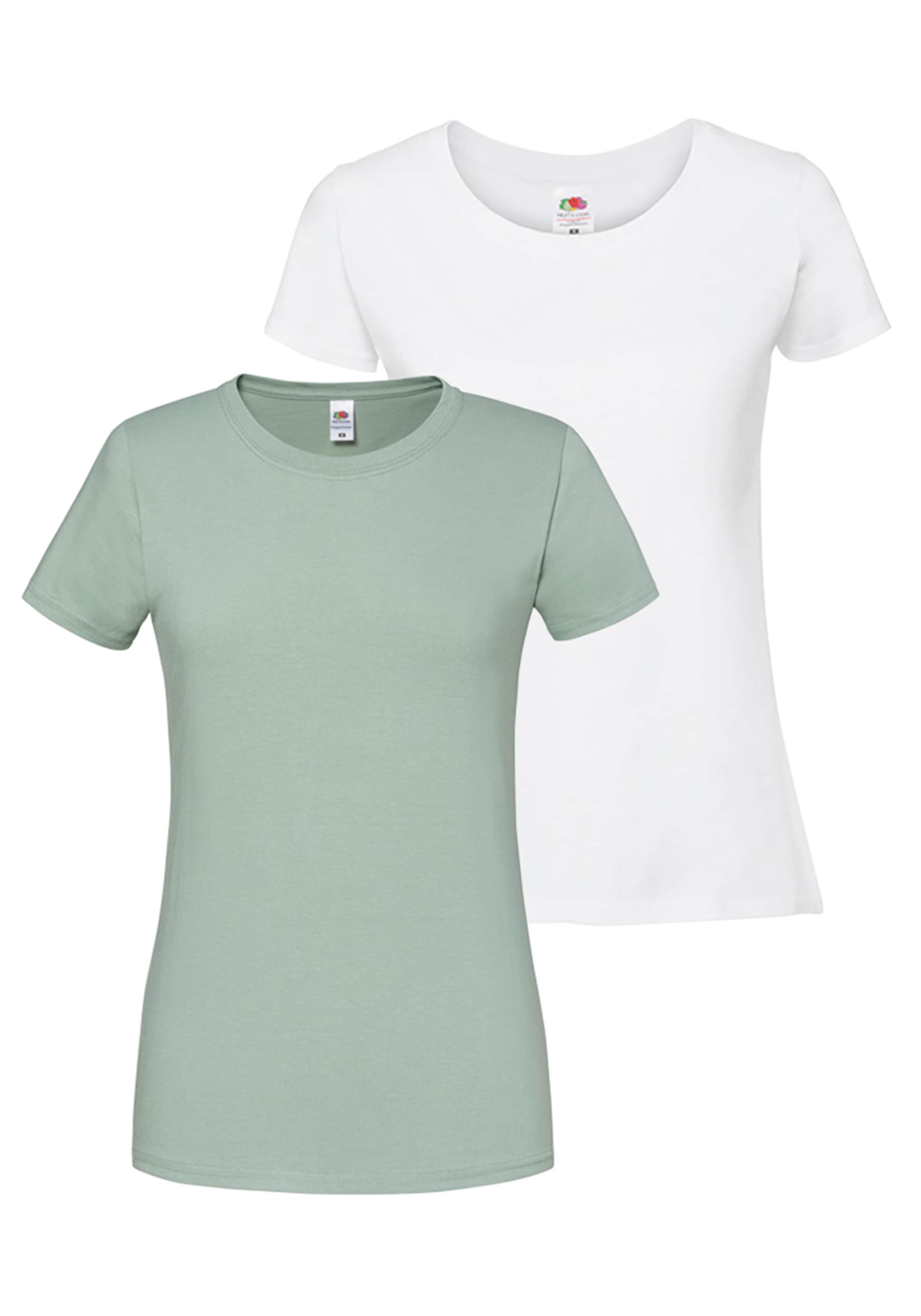 Fruit of the Loom Rundhalsshirt »Lady Fit Premium« Packung, 2er-Pack, 2 Stk.