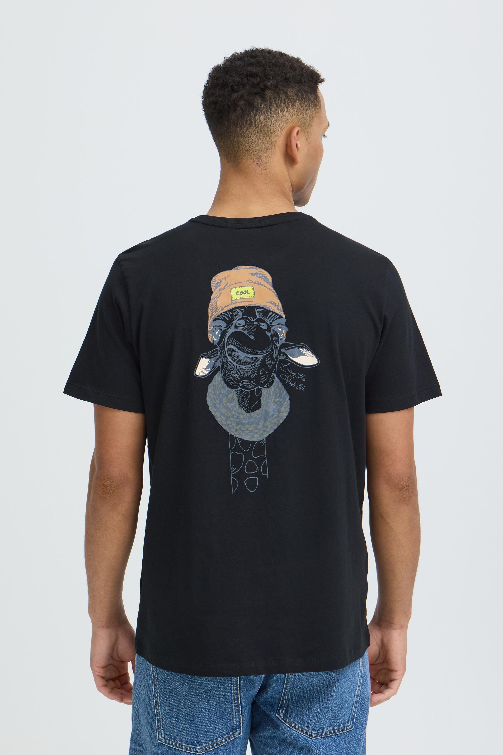 Blend Rundhalsshirt »BHJackson« Lässiges T-Shirt mit Backprint