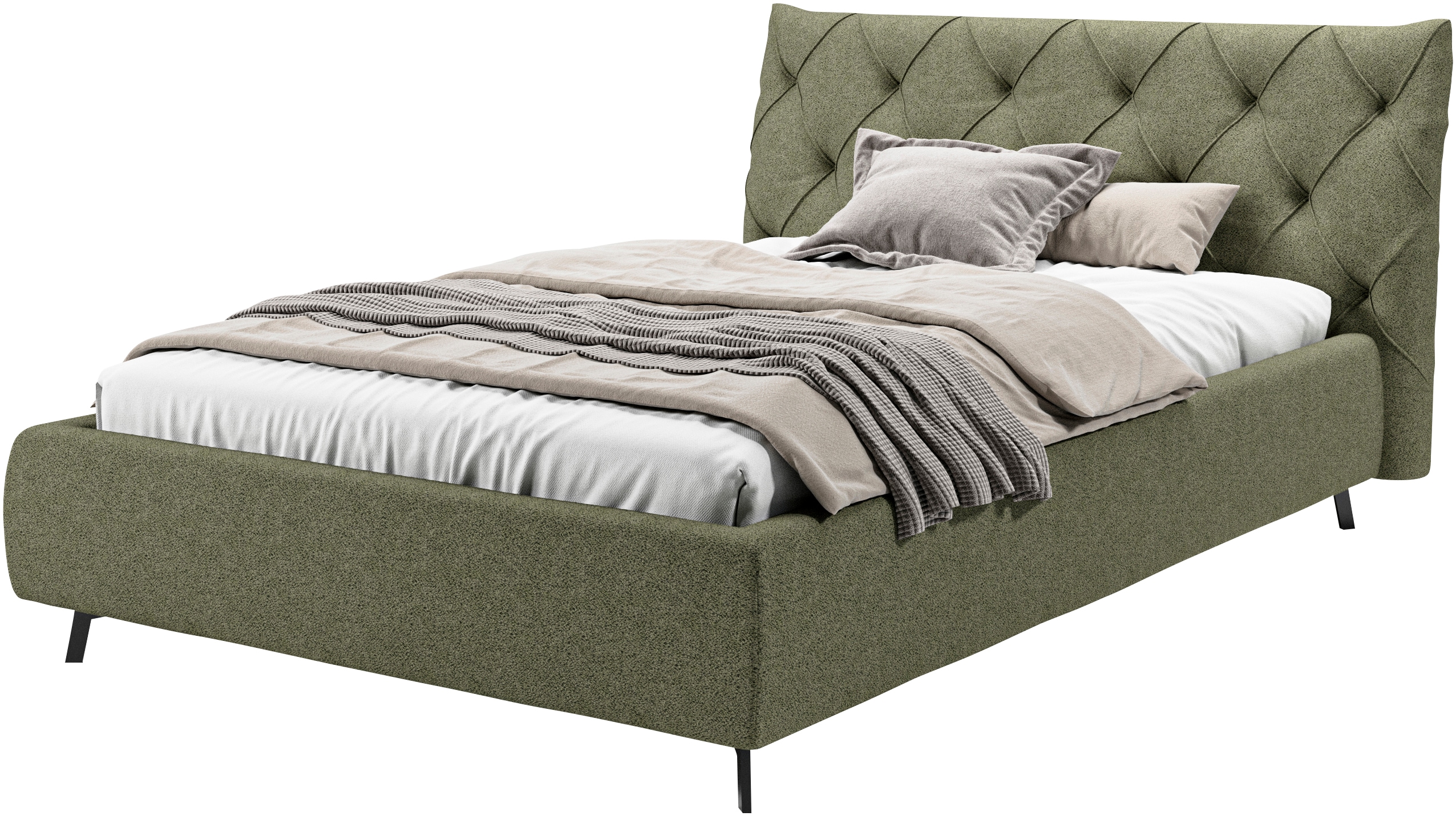 Home affaire "Elloree, in 4 Breiten bis 200cm, auch in Leder" Kopfteilhöhe 105 cm, belastbar bis 280 kg, auch in Überlänge 220cm