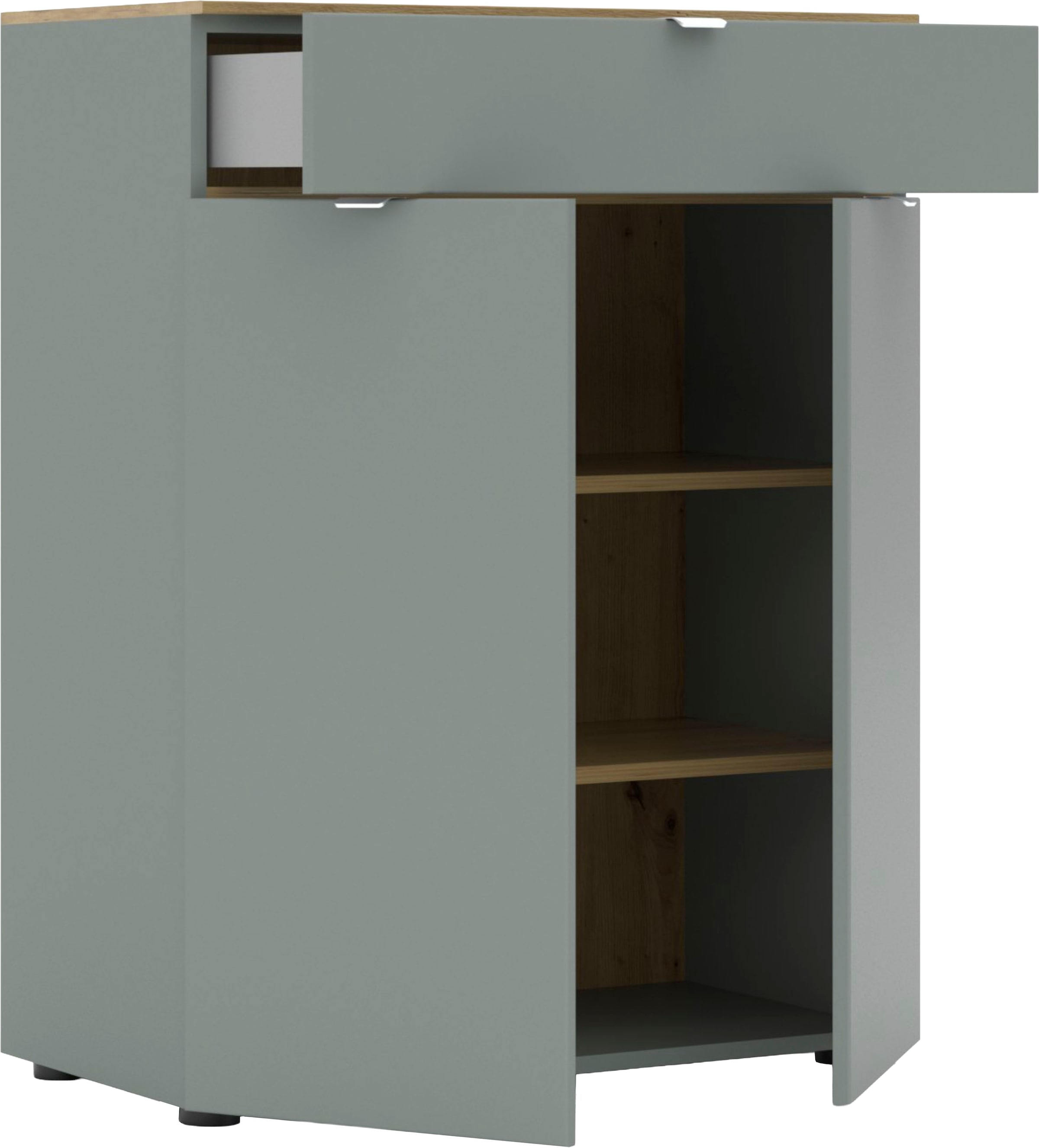 Innostyle Kommode »BARI Kommode, BxHxT 78x101x41 cm« 1 Stk. tlg. 2 türig, 1 Schublade, Fuß-Set bestellbar, Soft-Close