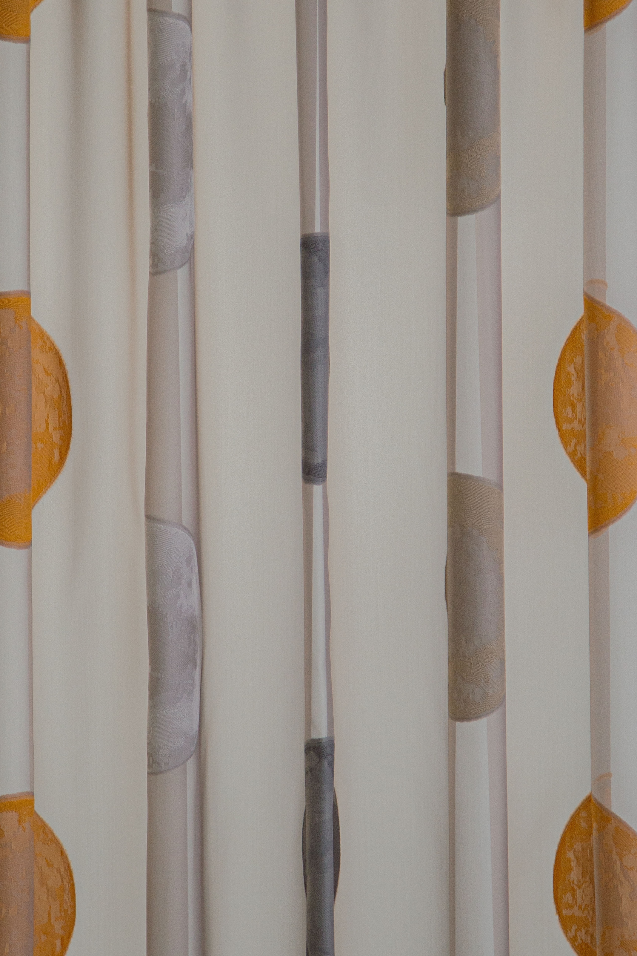 HOMING Vorhang »Kaleo«, (1 St.), Schlaufen | mit Vorhang Kaleo weiß/grau verdeckten BAUR 140x245cm kaufen