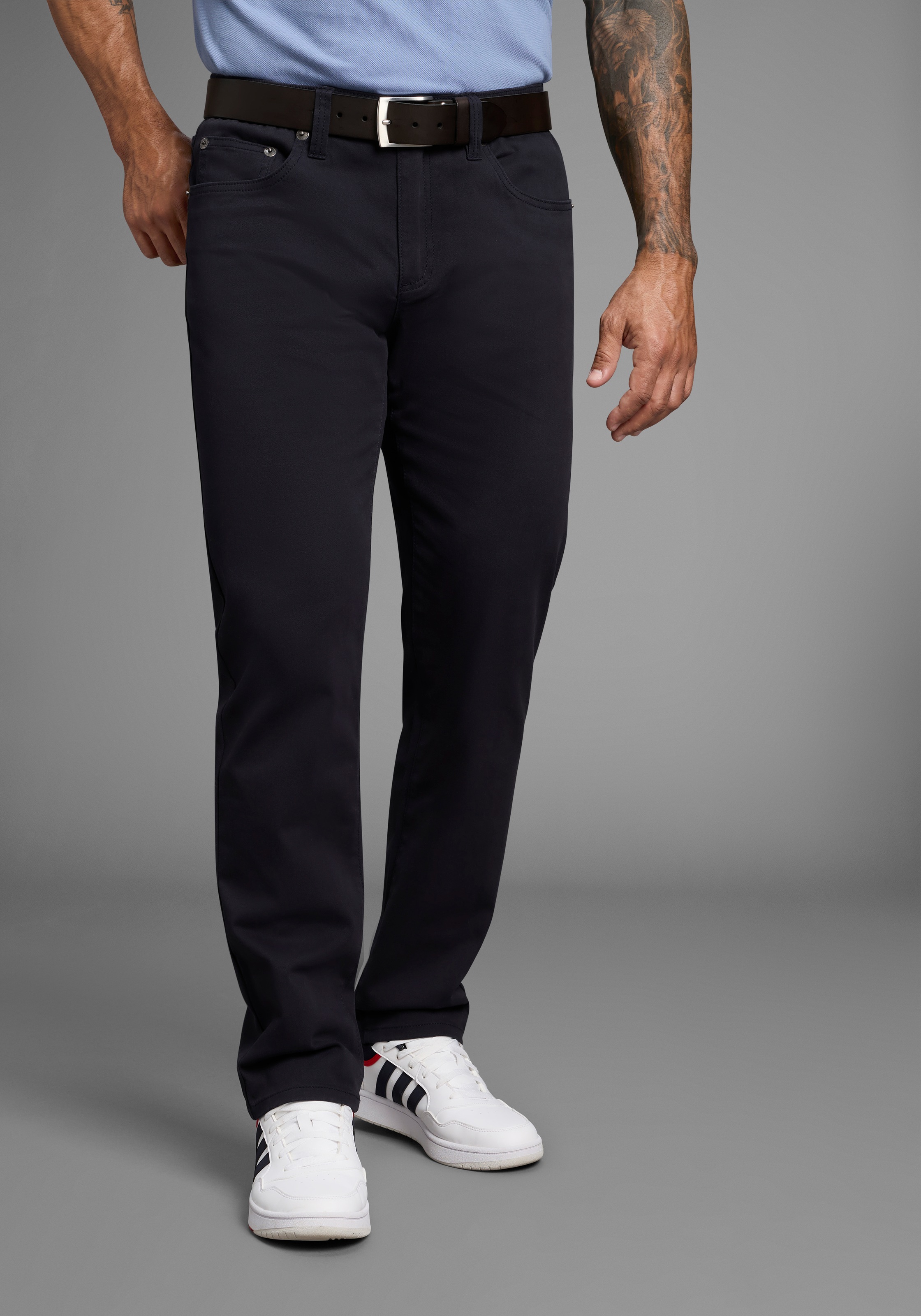 Mans World 5-Pocket-Hose, Stretchhose mit Dehnbund günstig online kaufen