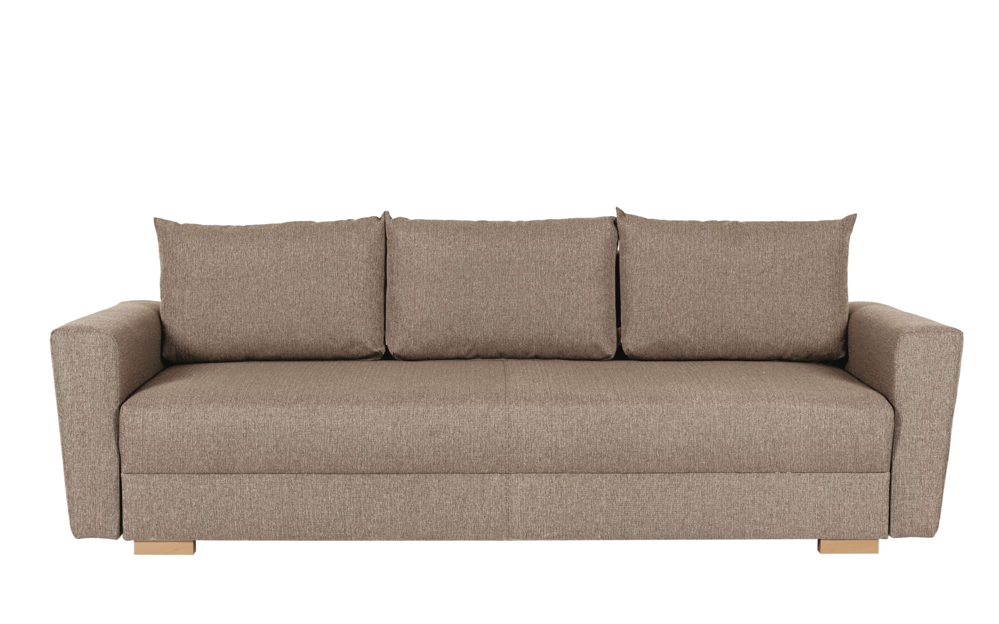 INOSIGN 3-Sitzer »MAGHERA Schlafsofa mit Bettkasten, in hochwertiger Verarbeitung«, mit Wellenunterfederung, Cord und Struktur-Bezug, B/H/T 230/92,5/79 cm