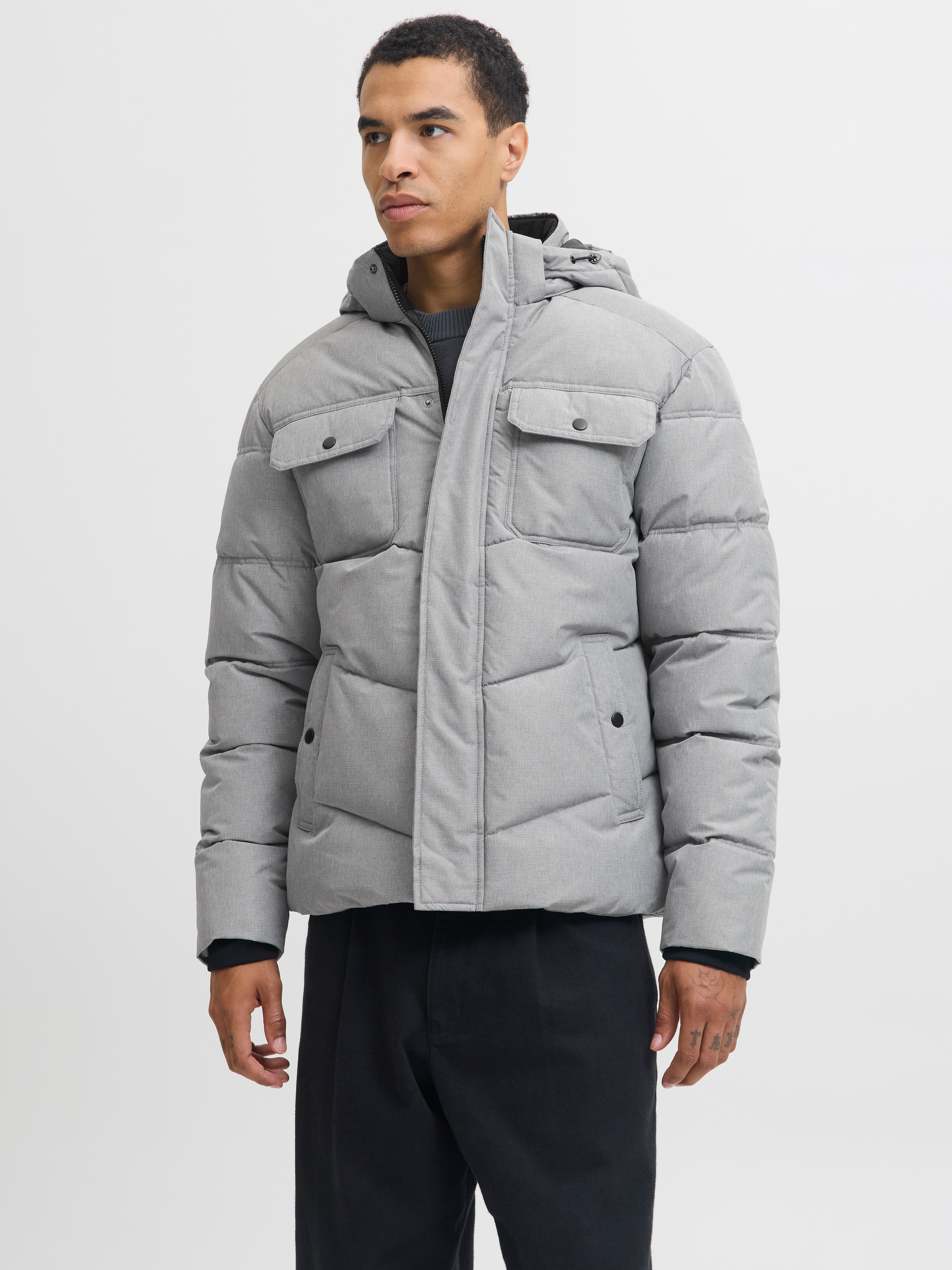 Jack & Jones Steppjacke "JJMORGAN PUFFER JACKET" mit Kapuze günstig online kaufen