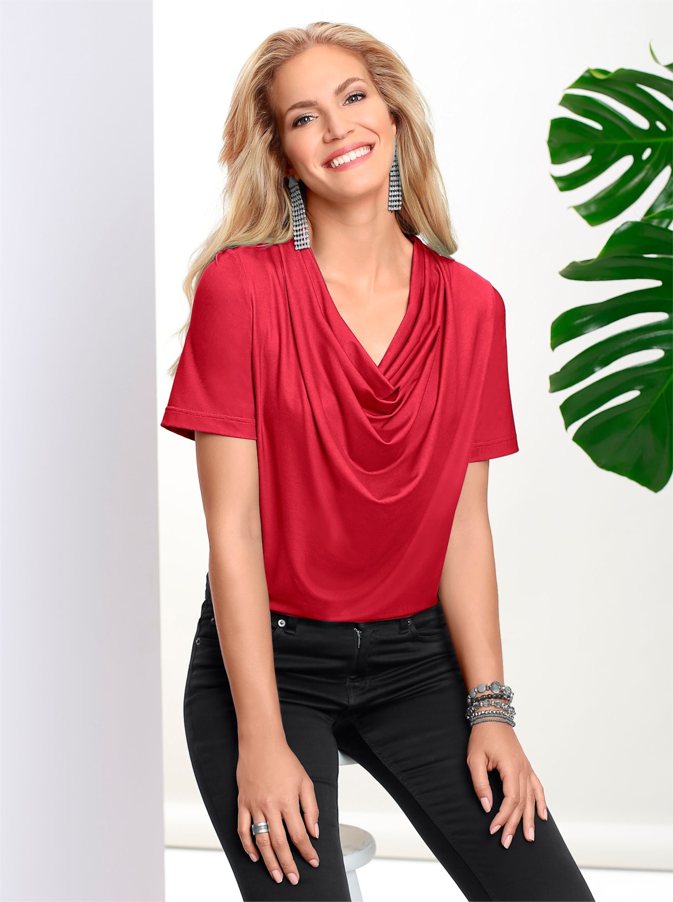 Classic Basics Wasserfallshirt »Shirt«, (1 tlg.)