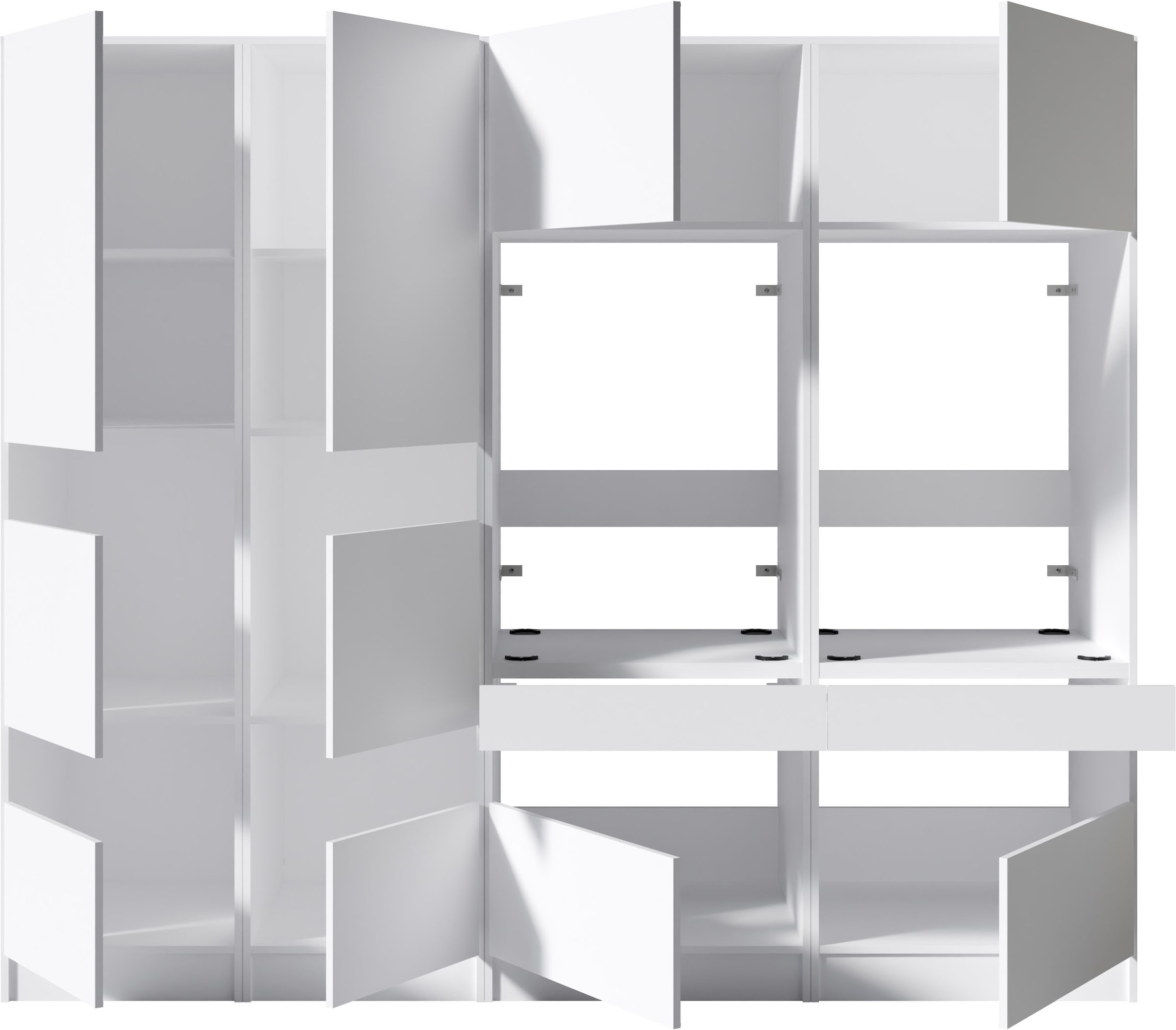 BASIC by Balculina Mehrzweckschrank-Set »Washhome B/T/H 236x68x200 cm« 4 Stk. tlg.