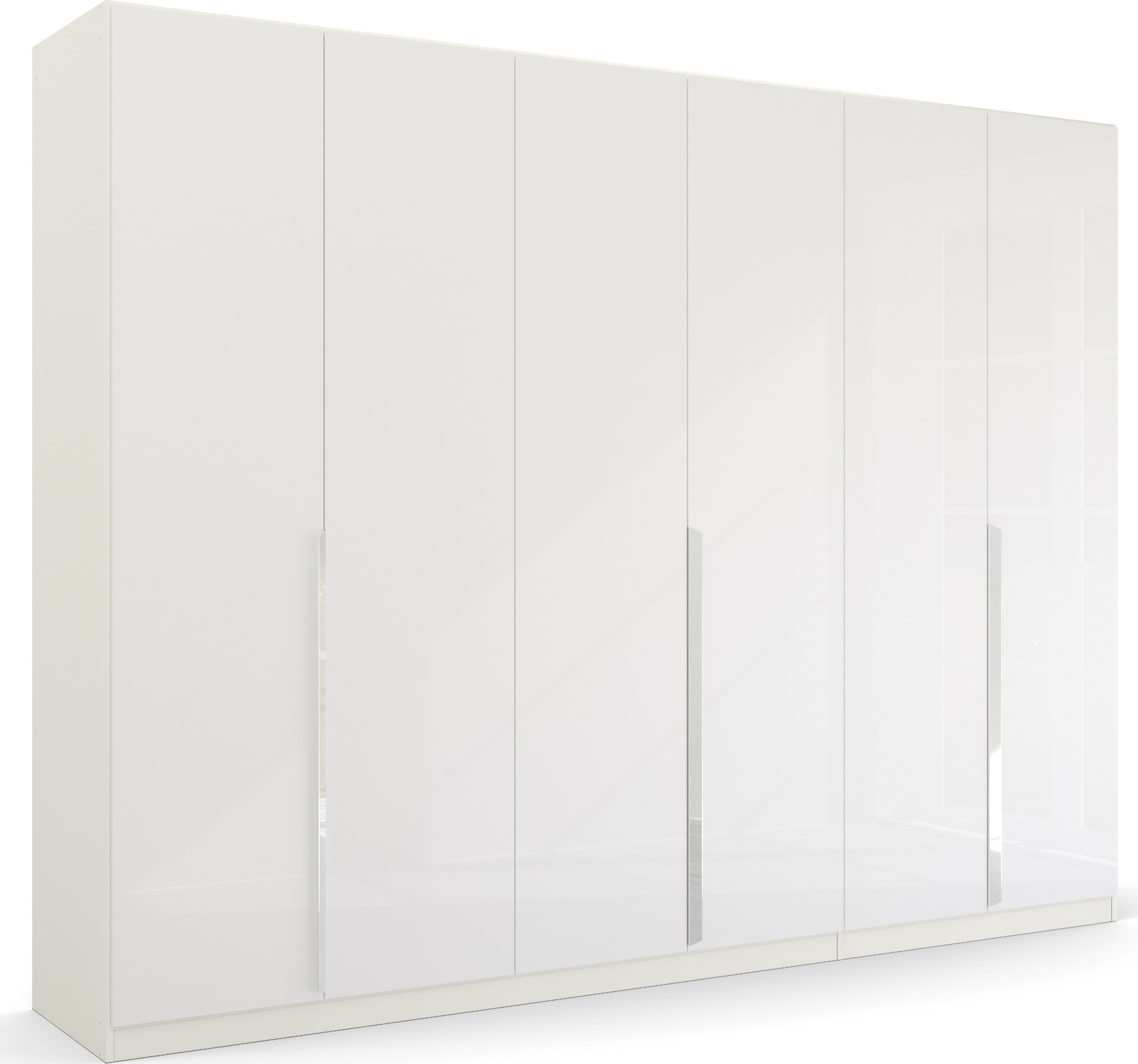 rauch Drehtürenschrank "Kleiderschrank Schrank Garderobe Ankleide GLAMOUR BY QUADRA SPIN" Breiten: 181/226/271 cm, Höhe 210 cm, mit eleganter Hochglanzfront und Stangengriff MADE IN GERMANY