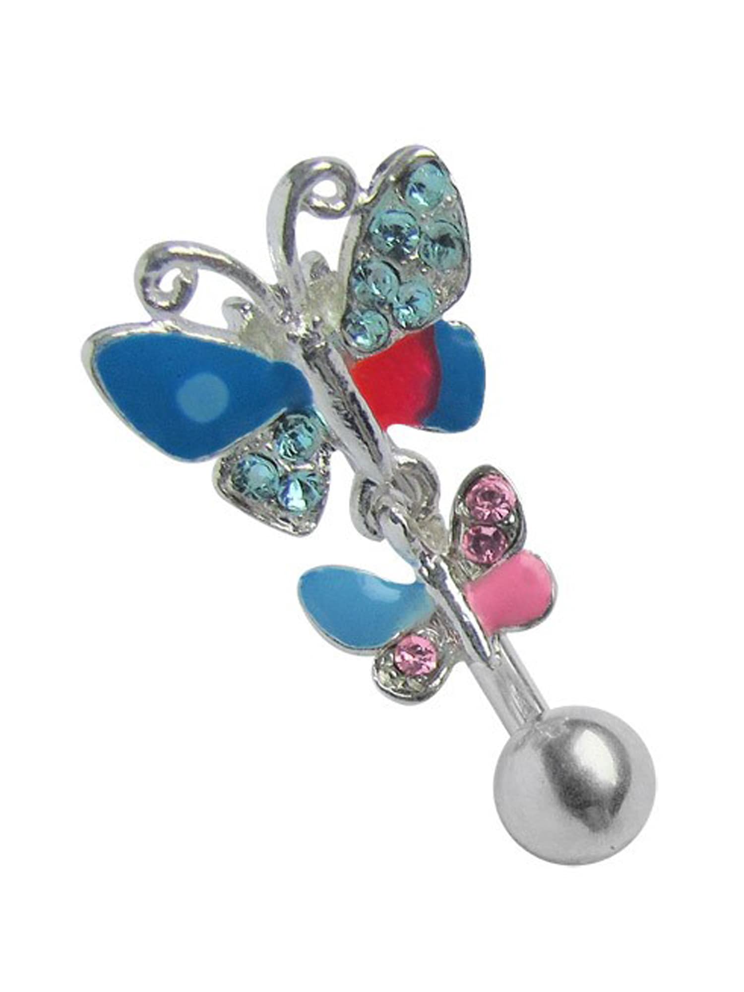 Schmetterling Stahl doppel online Piercing bunt Adelia´s kaufen Bauchnabelpiercing »Piercing Bauchnabelpiercing«, BAUR Piercing 316l | Stecker