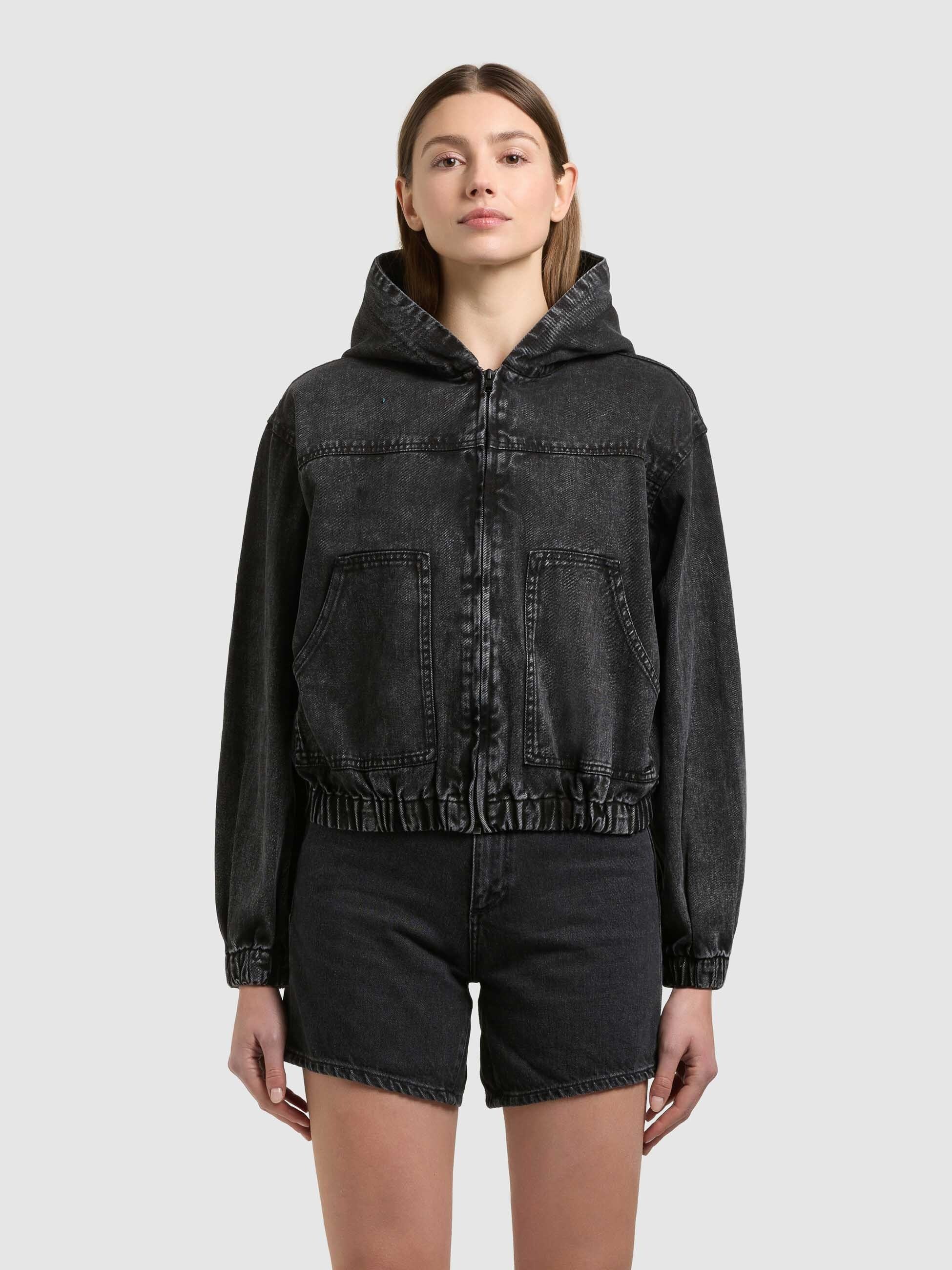 khujo Jeansjacke »GRETEL« mit Kapuze