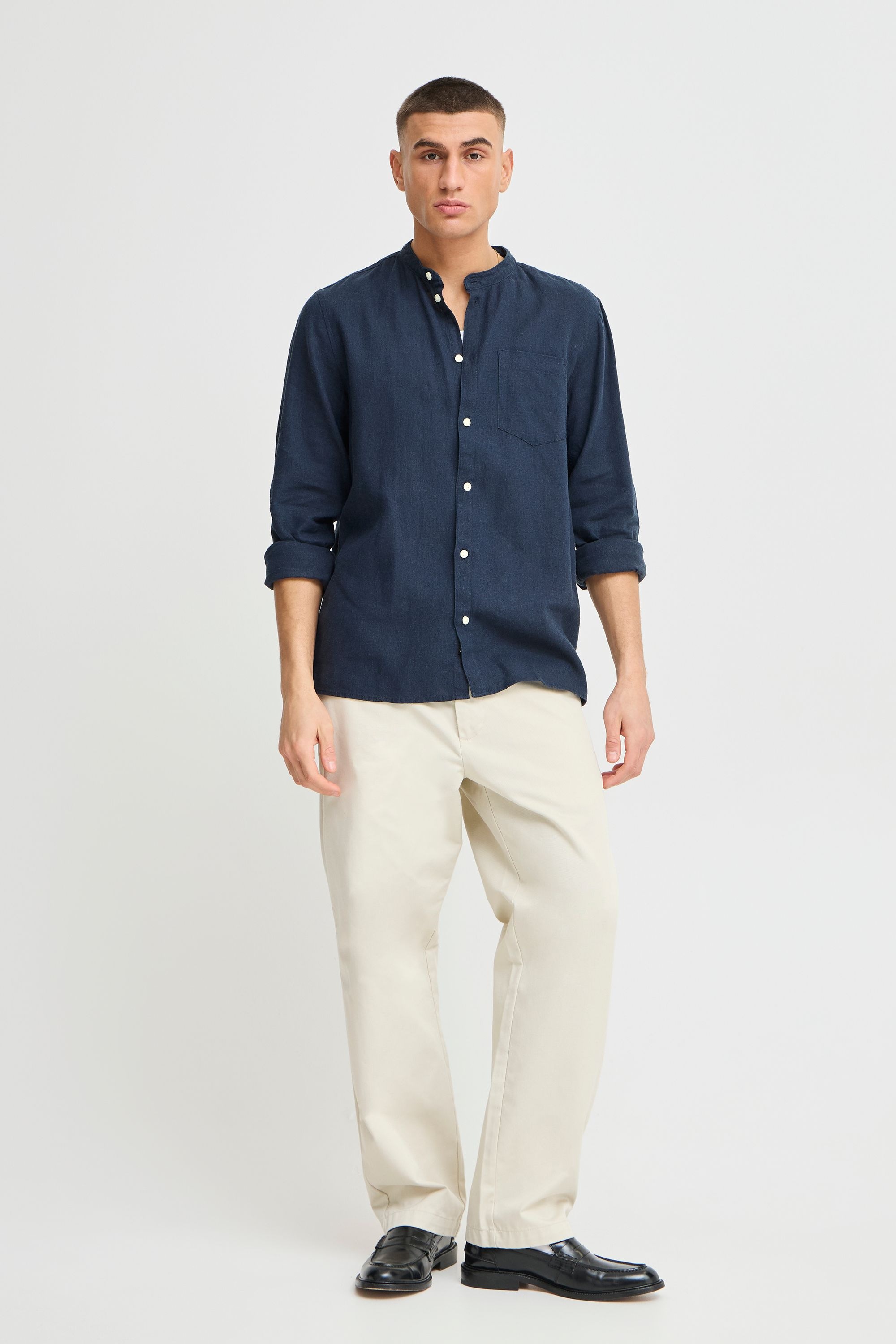 Solid Langarmhemd "Langarmhemd SDALLAN CHINA SH" günstig online kaufen