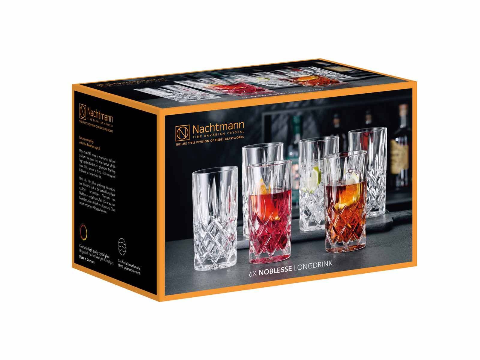 Nachtmann Longdrinkglas »Longdrinkgläser Noblesse 375 ml 6er Set transparent«