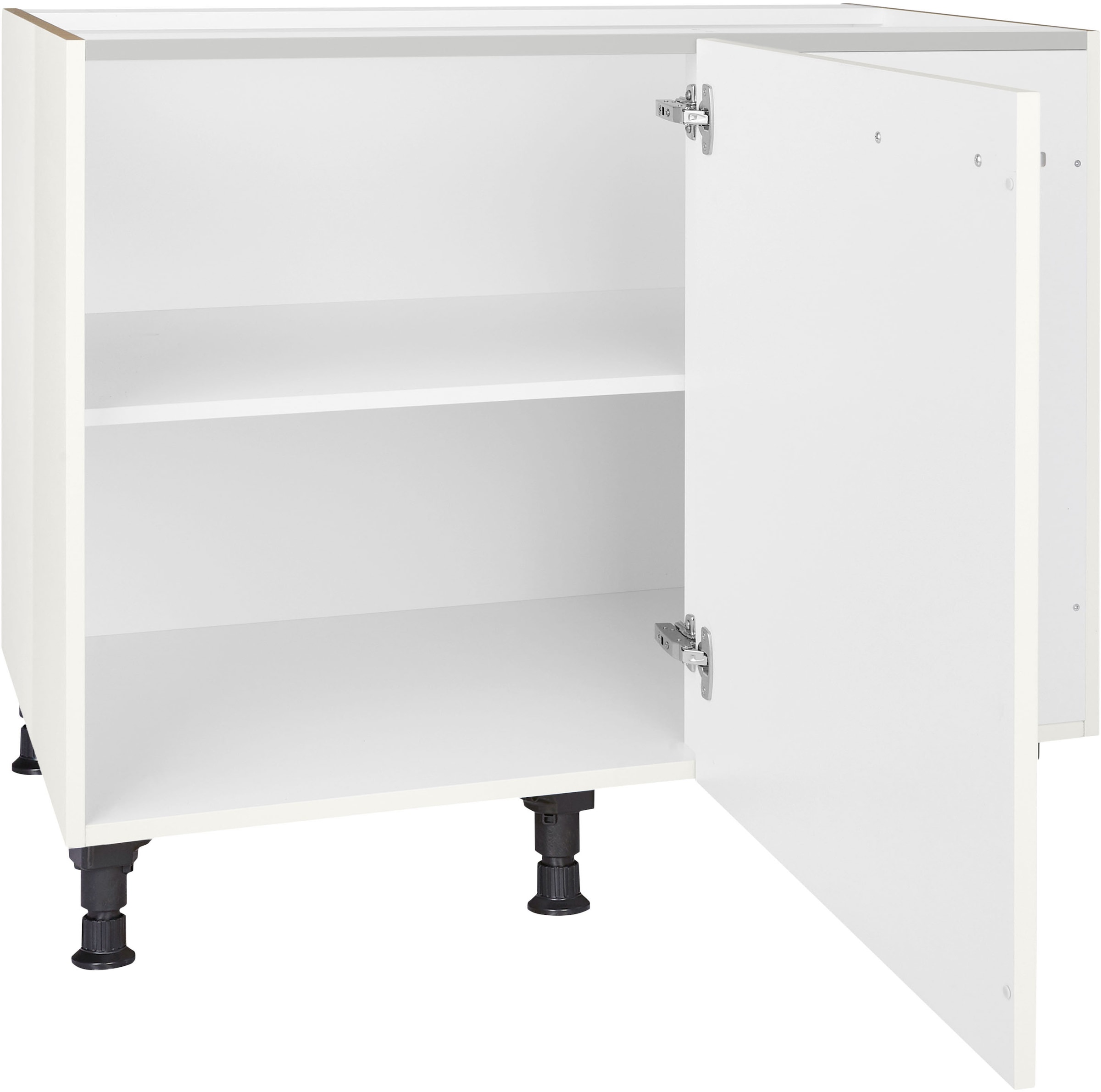 nobilia® Eckunterschrank »"Flash", vormontiert« mit höhenverstellbaren Sockelfüßen, Breite 100 cm