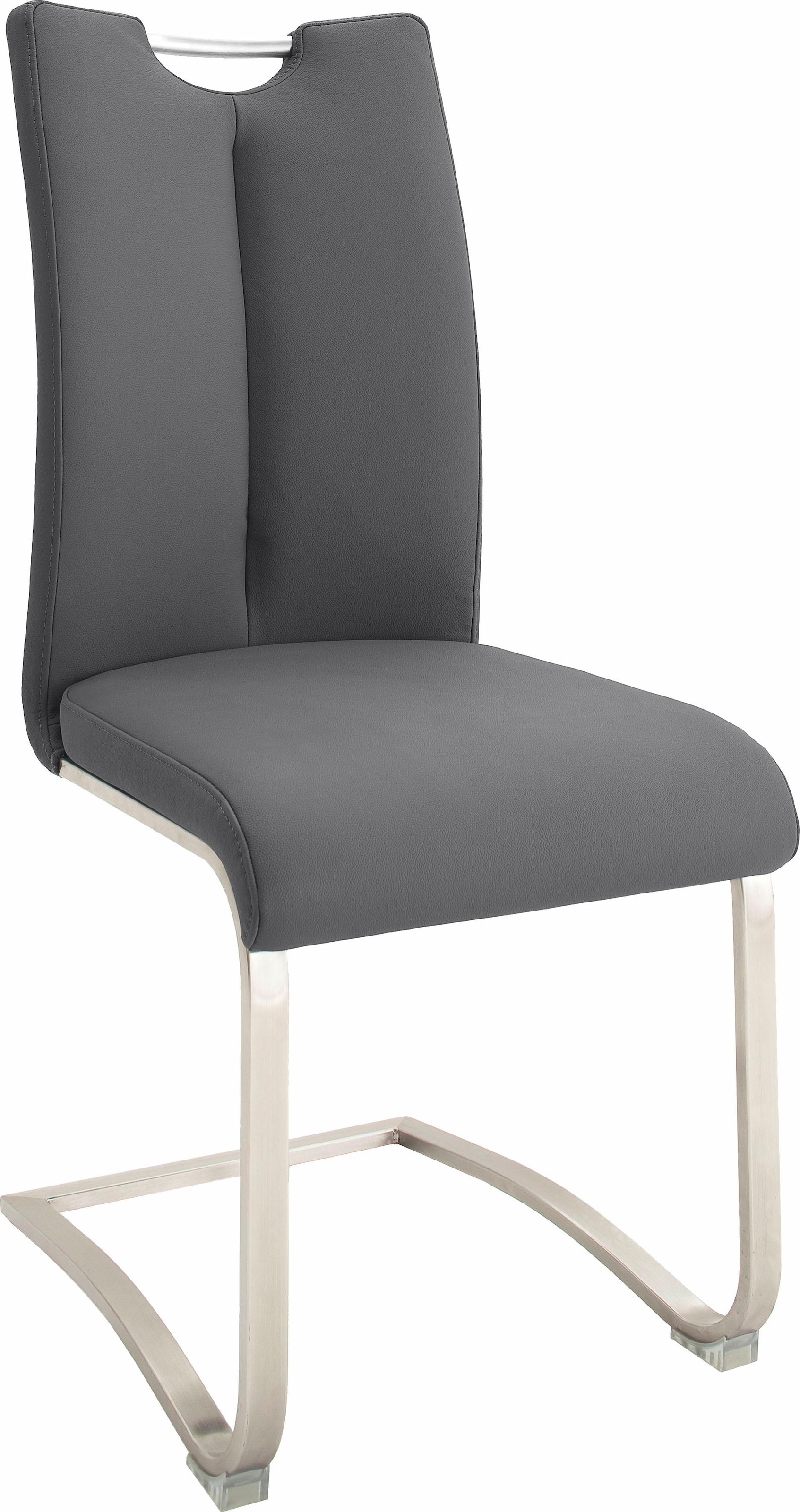MCA furniture Freischwinger »Artos«, (Set), 2 St., Leder, Stuhl mit Echtlederbezug, bis 140 Kg belastbar