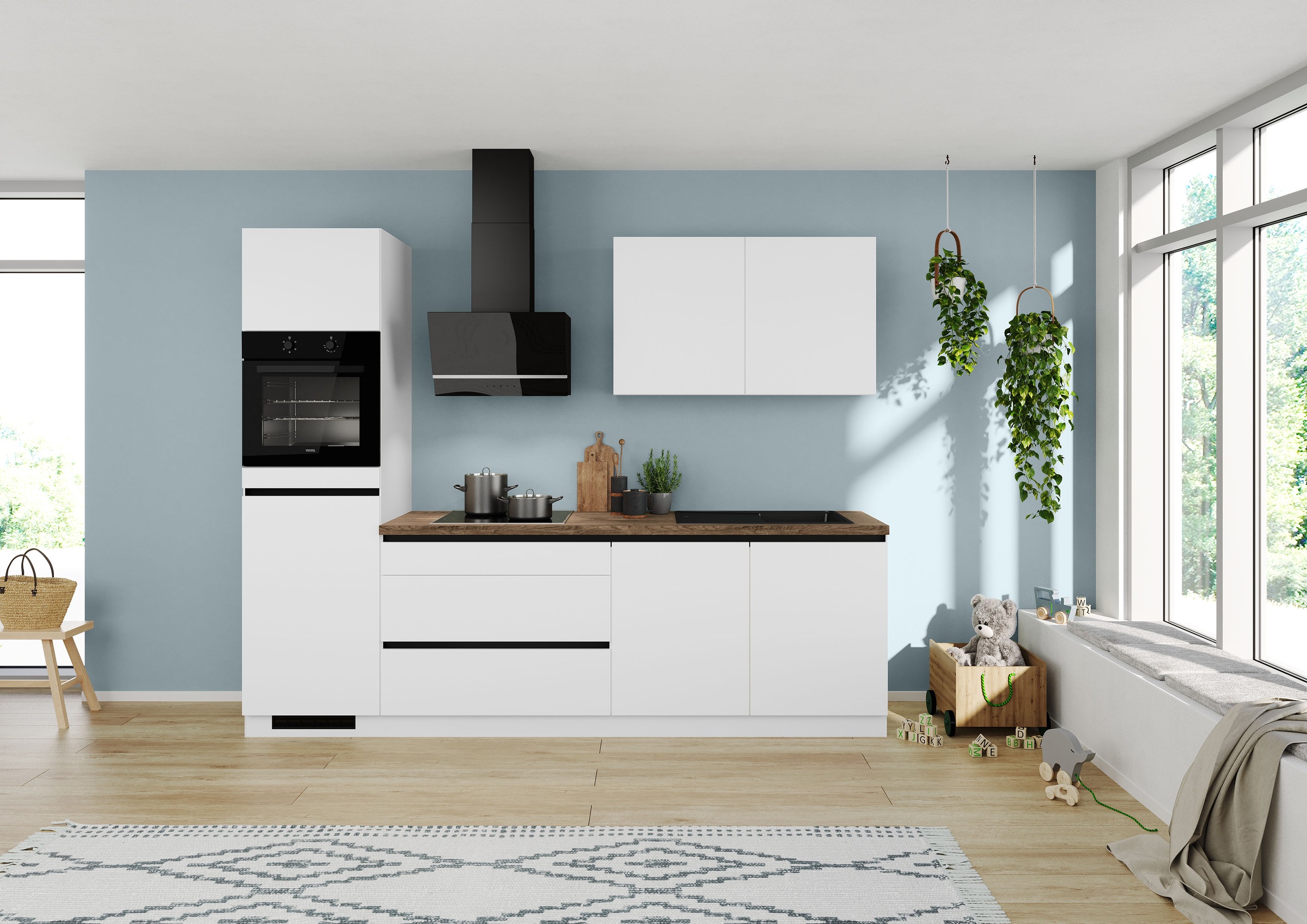 IMPULS KÜCHEN Küchenzeile ""Dublin", Anti Fingerprint Oberfläche, Schubkäst günstig online kaufen