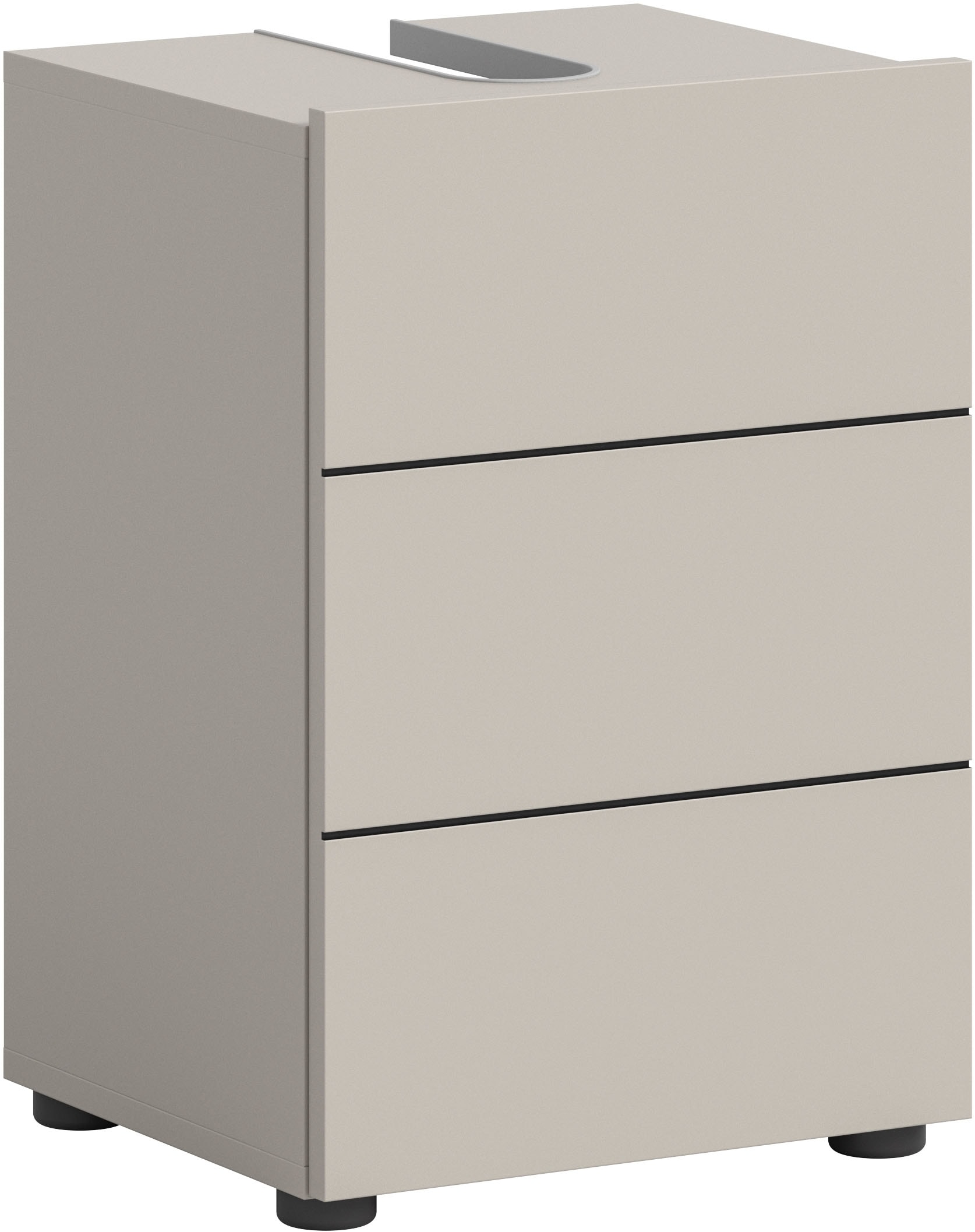 welltime Waschbeckenunterschrank "BIEL, Breite: 38 cm, 1 Tür, 2 Fächer, Sip günstig online kaufen