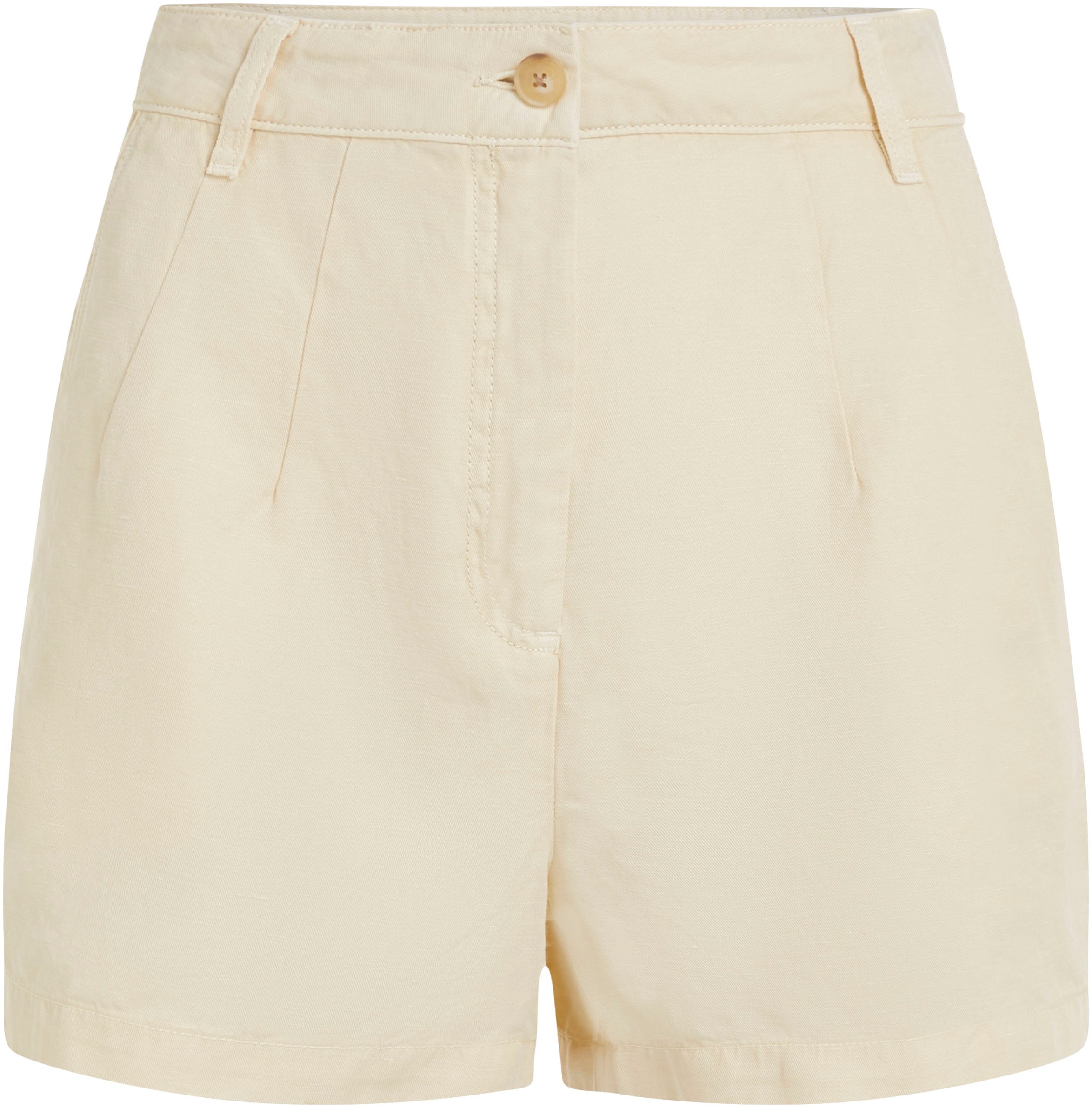 Tommy Hilfiger Shorts »COTTON LINEN SHORT«, mit Logostickerei