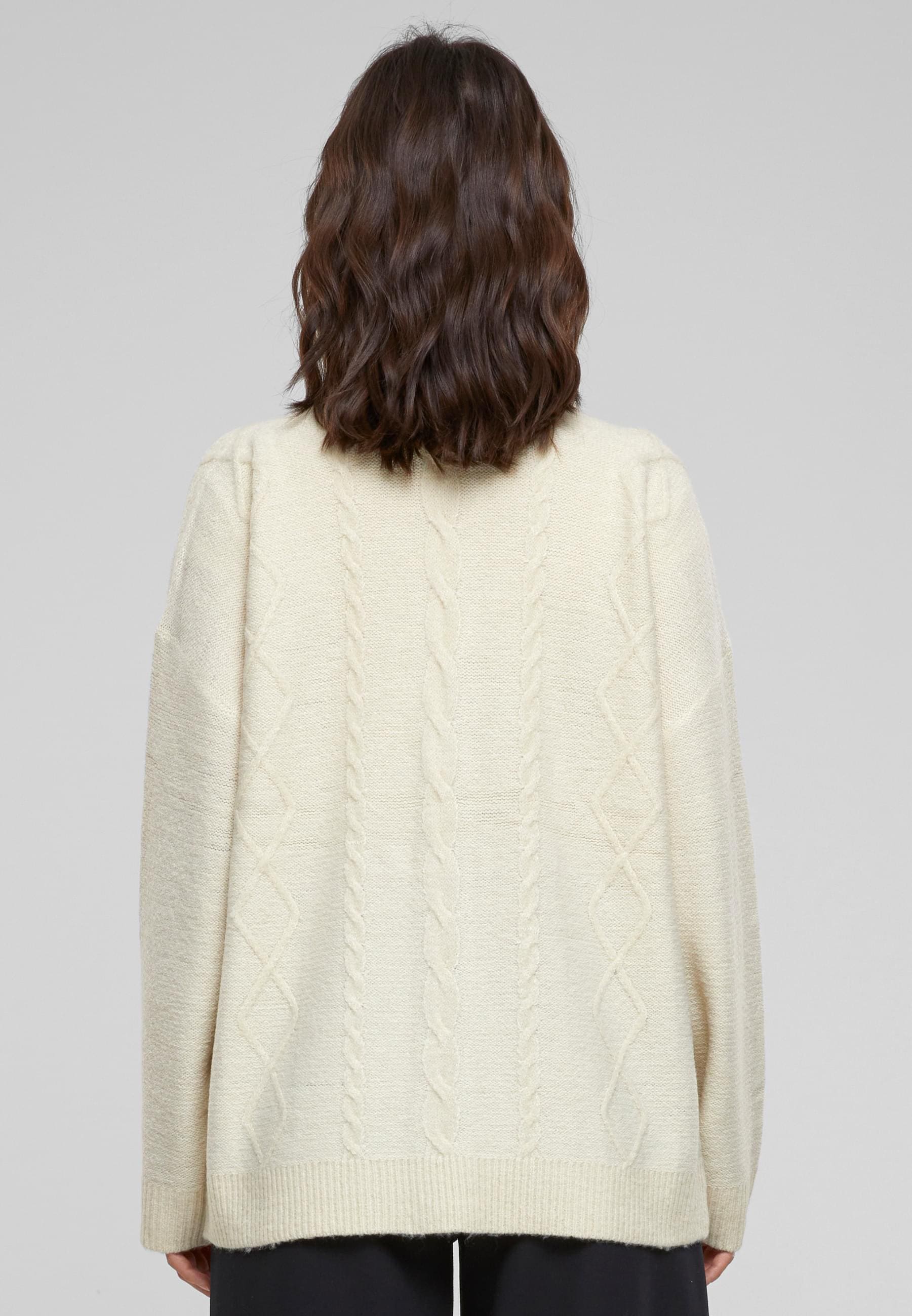 URBAN CLASSICS Strickjacke »Urban Classics Damen Ladies Cabel Knit Cardigan«